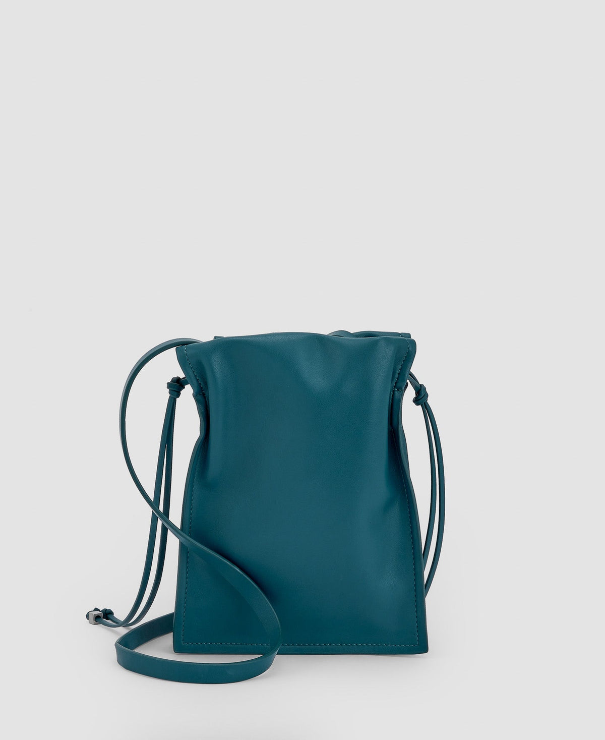 Women Bags | Emerald Green Recycled Material Small Shoulder Bag by Spanish designer Adolfo Dominguez