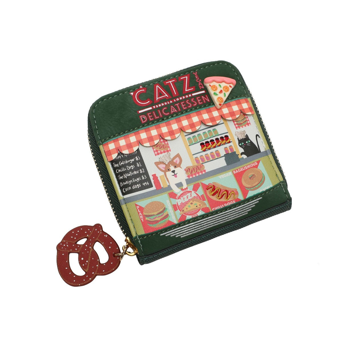 New York City Cats & Corgis Square Wallet