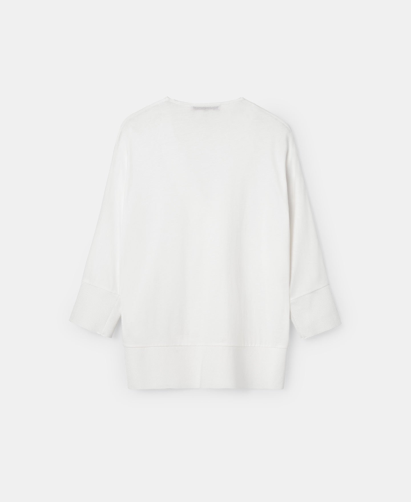 Ecru Round Collar T-Shirt