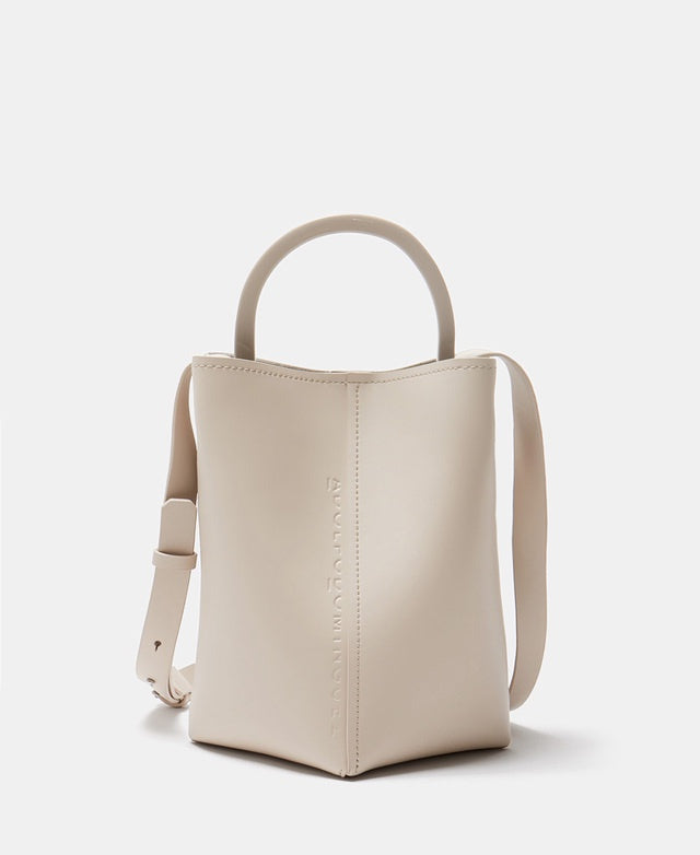 Beige Vachetta Leather Bucket Bag