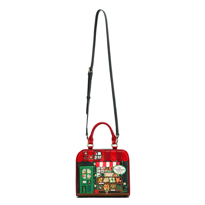 Vendula London The Farmhouse Pantry Eliza Bag vegan leather clip-frame handbag