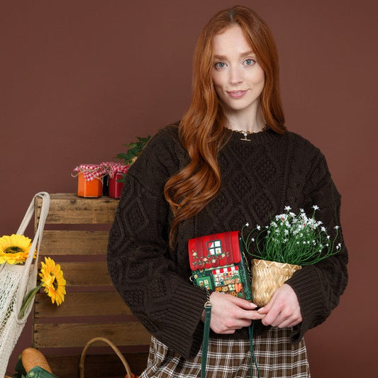 Vendula London The Farmhouse Pantry Phone Pouch worn by model