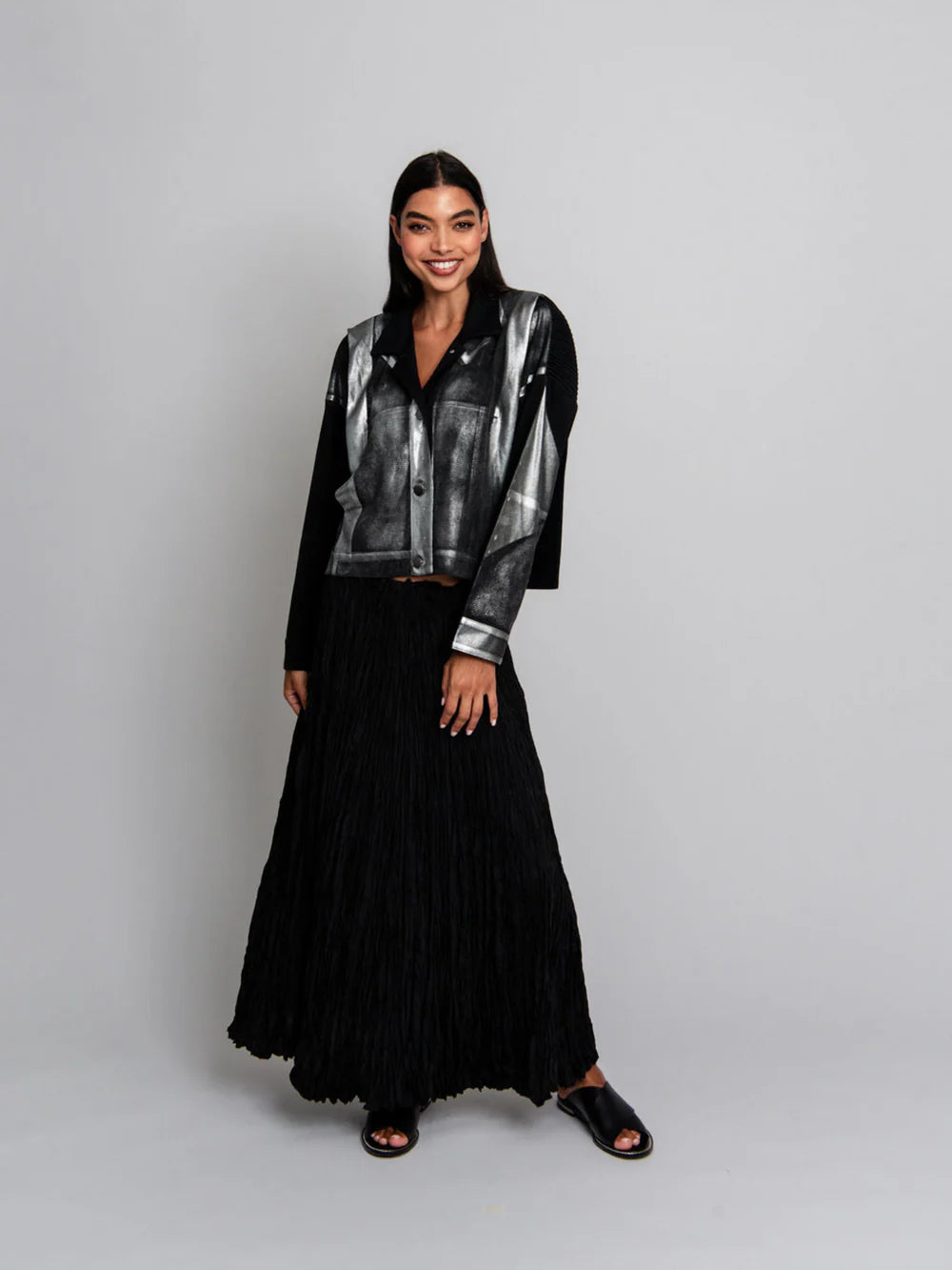 Alquema | Foil Plisse Jacket