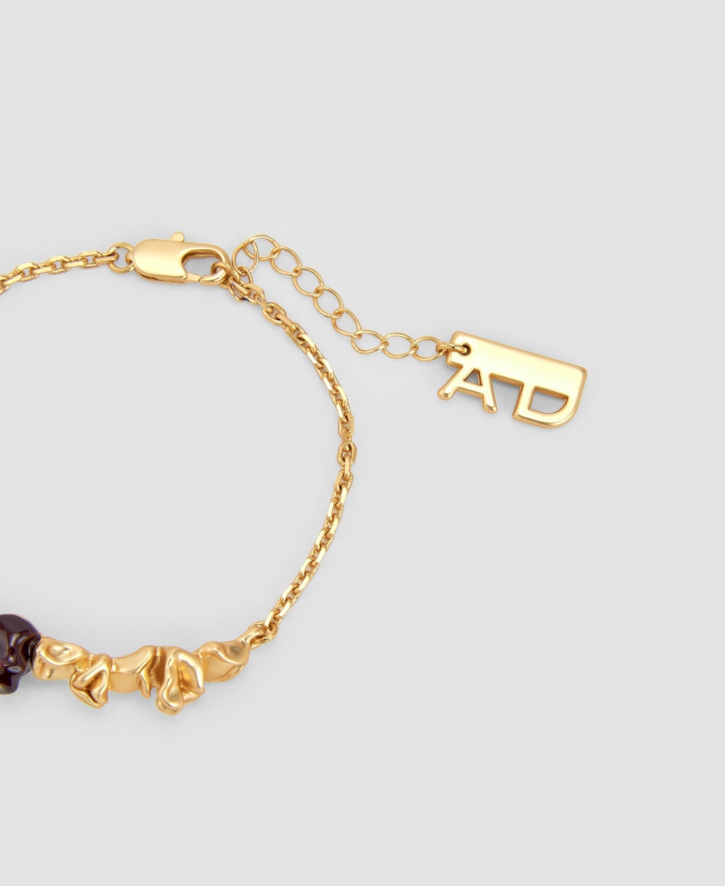 Women Bracelet | Gold Zinc, Brass And Resine Pétalo Bracelet by Spanish designer Adolfo Dominguez