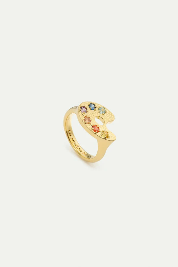 Golden Painter Palette Ring | AVIP6011