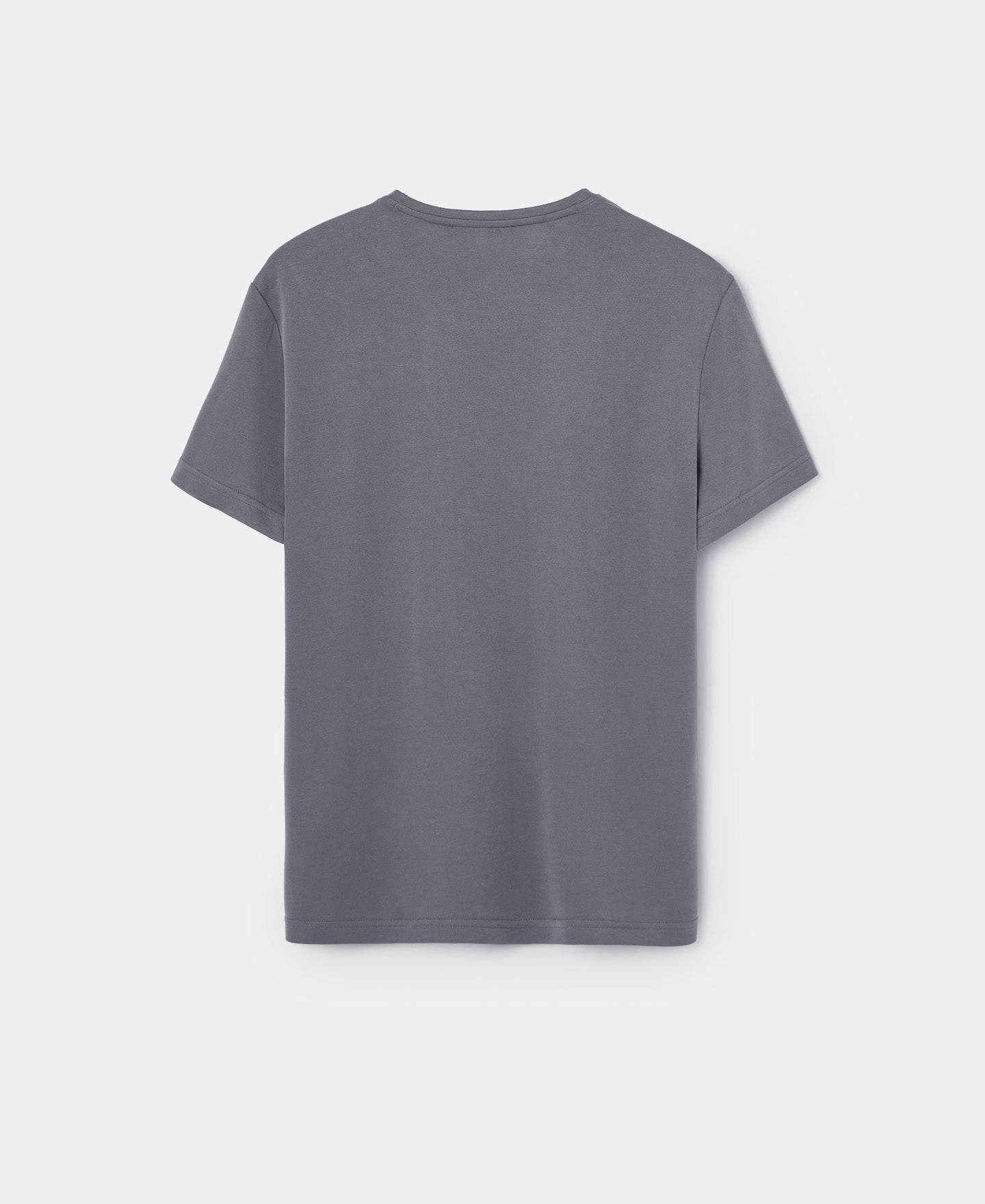 Men T-Shirt (Short Sleeve) | Grey Modal Crew Neck T-Shirt by Spanish designer Adolfo Dominguez