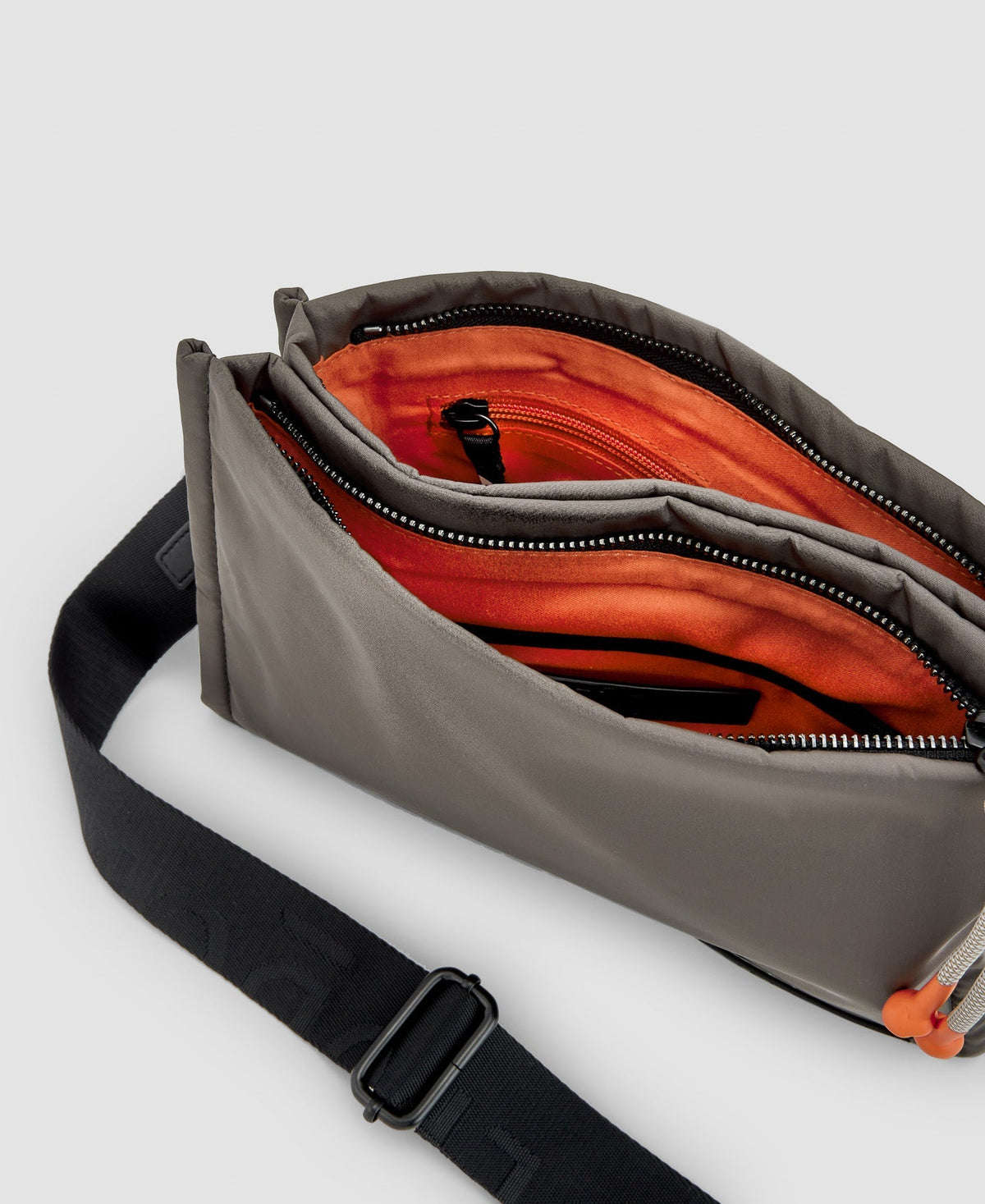 Women Bags | Grey Rectangular Shoulder Bag by Spanish designer Adolfo Dominguez