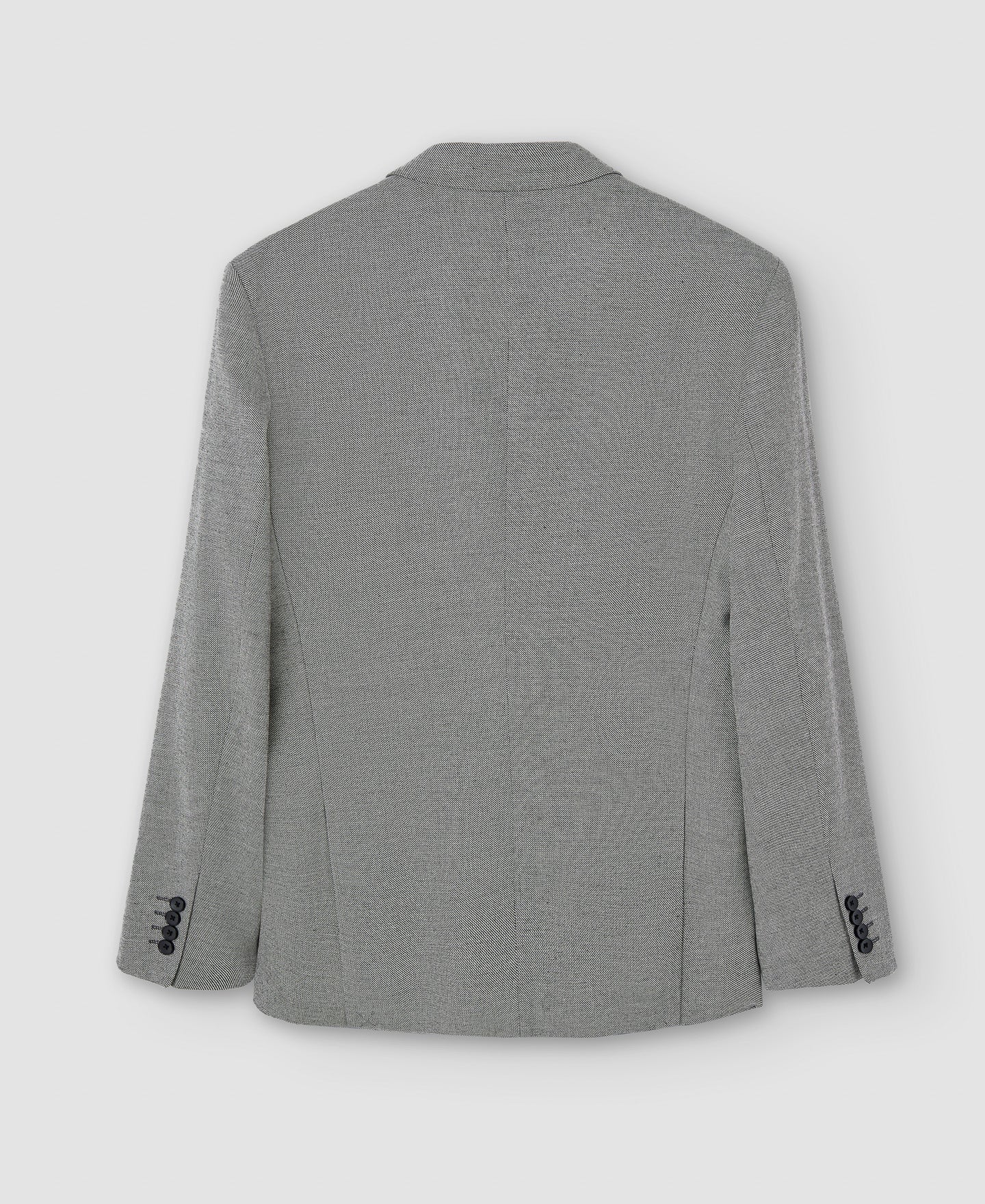 Men Structured Jacket | Grey Tailored Blazer by Spanish designer Adolfo Dominguez