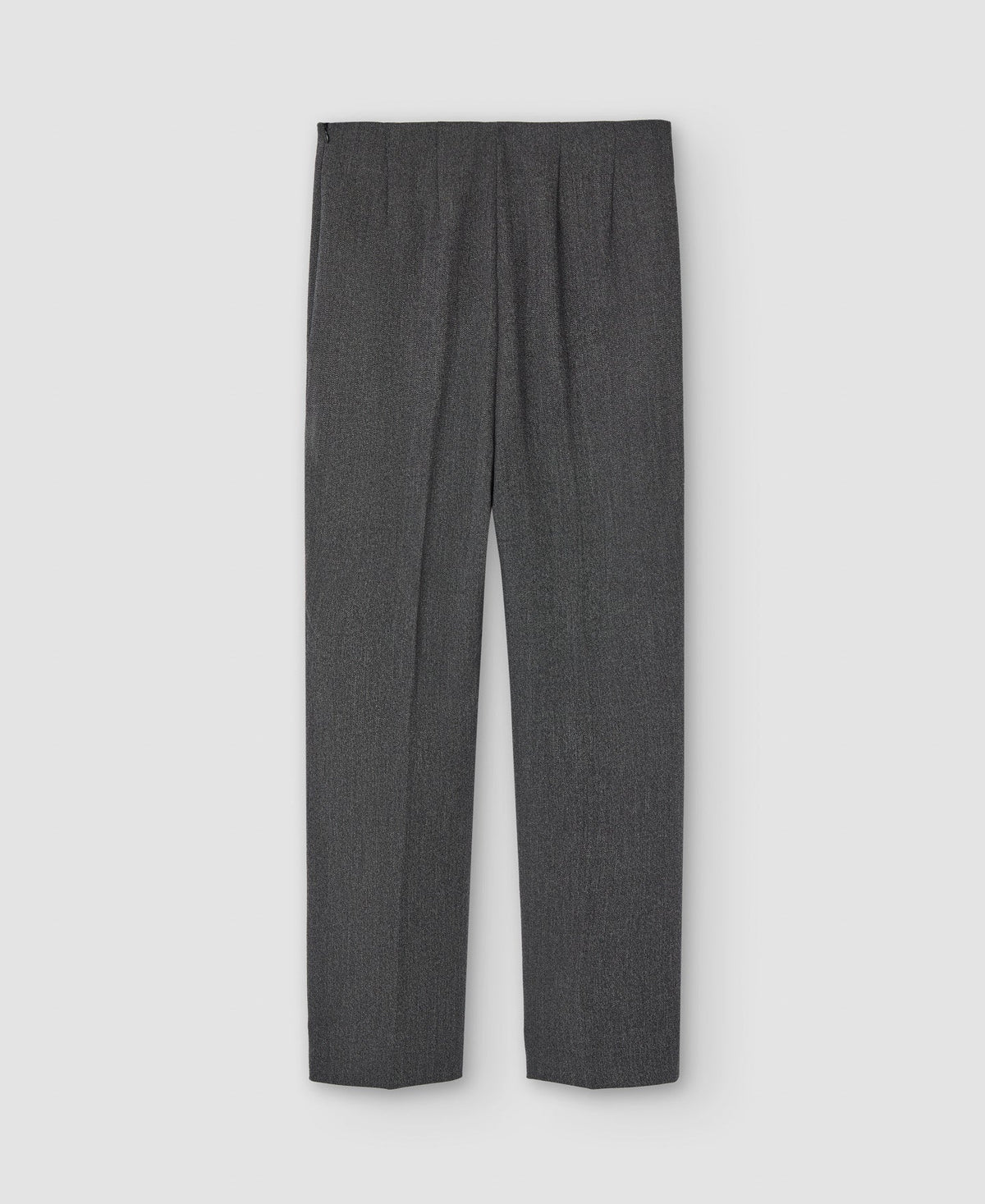 Women Trousers | Grey/Black Skinny Trousers Side Closure by Spanish designer Adolfo Dominguez