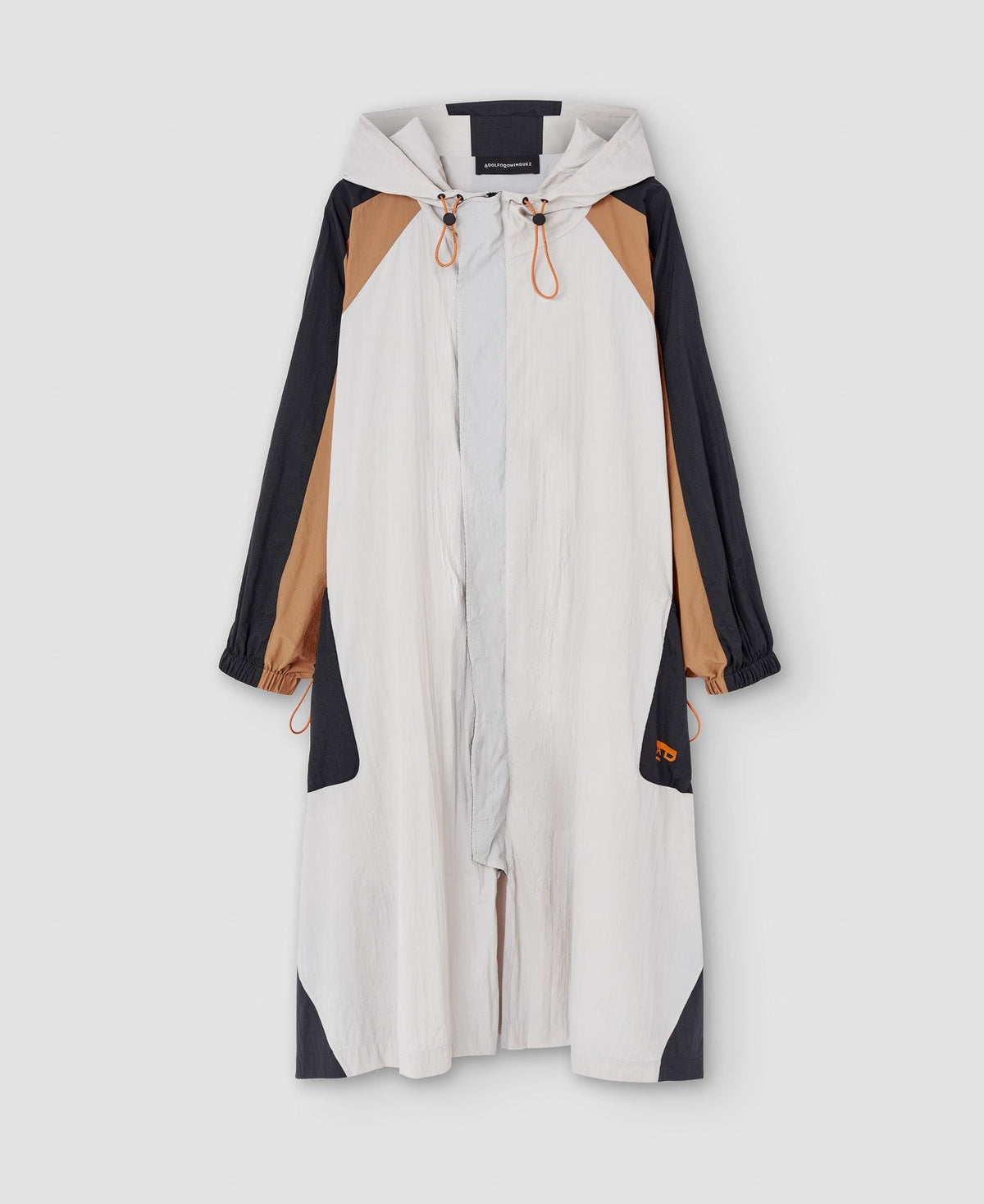Men Long Jacket | Ice Tricolor Parka by Spanish designer Adolfo Dominguez