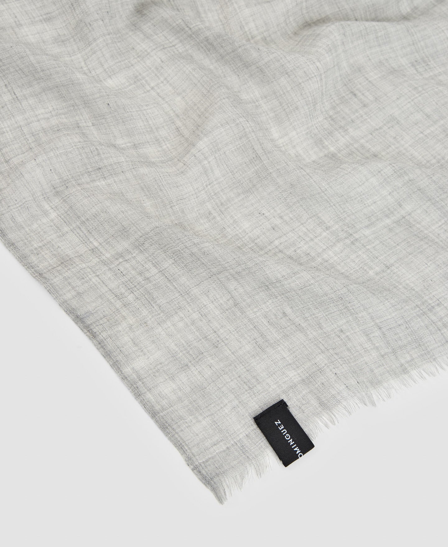 Men Scarf | Light Grey Merino Wool Scarf by Spanish designer Adolfo Dominguez