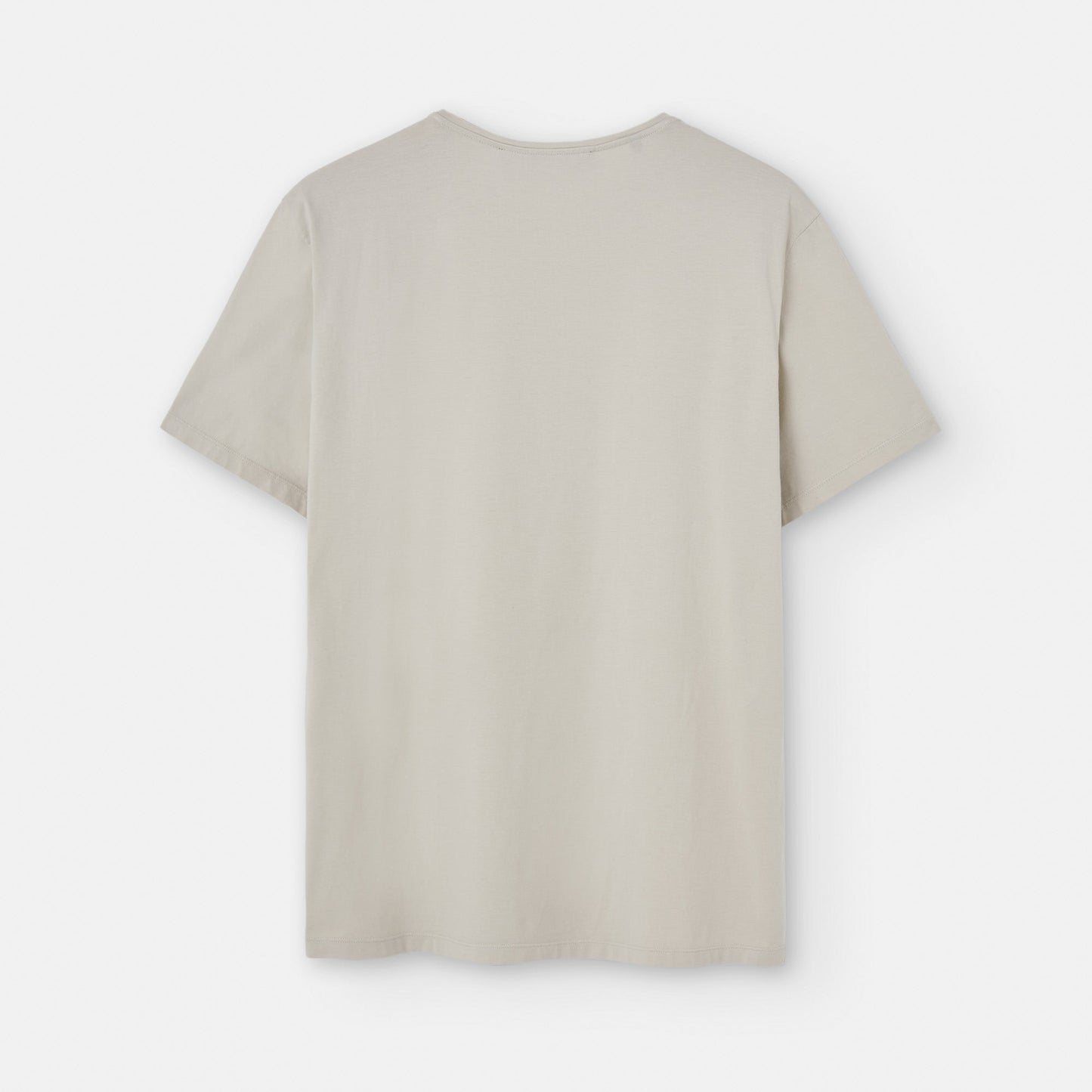 Men T-Shirt (Short Sleeve) | Light Grey Short-Sleeved Cotton T-Shirt by Spanish designer Adolfo Dominguez