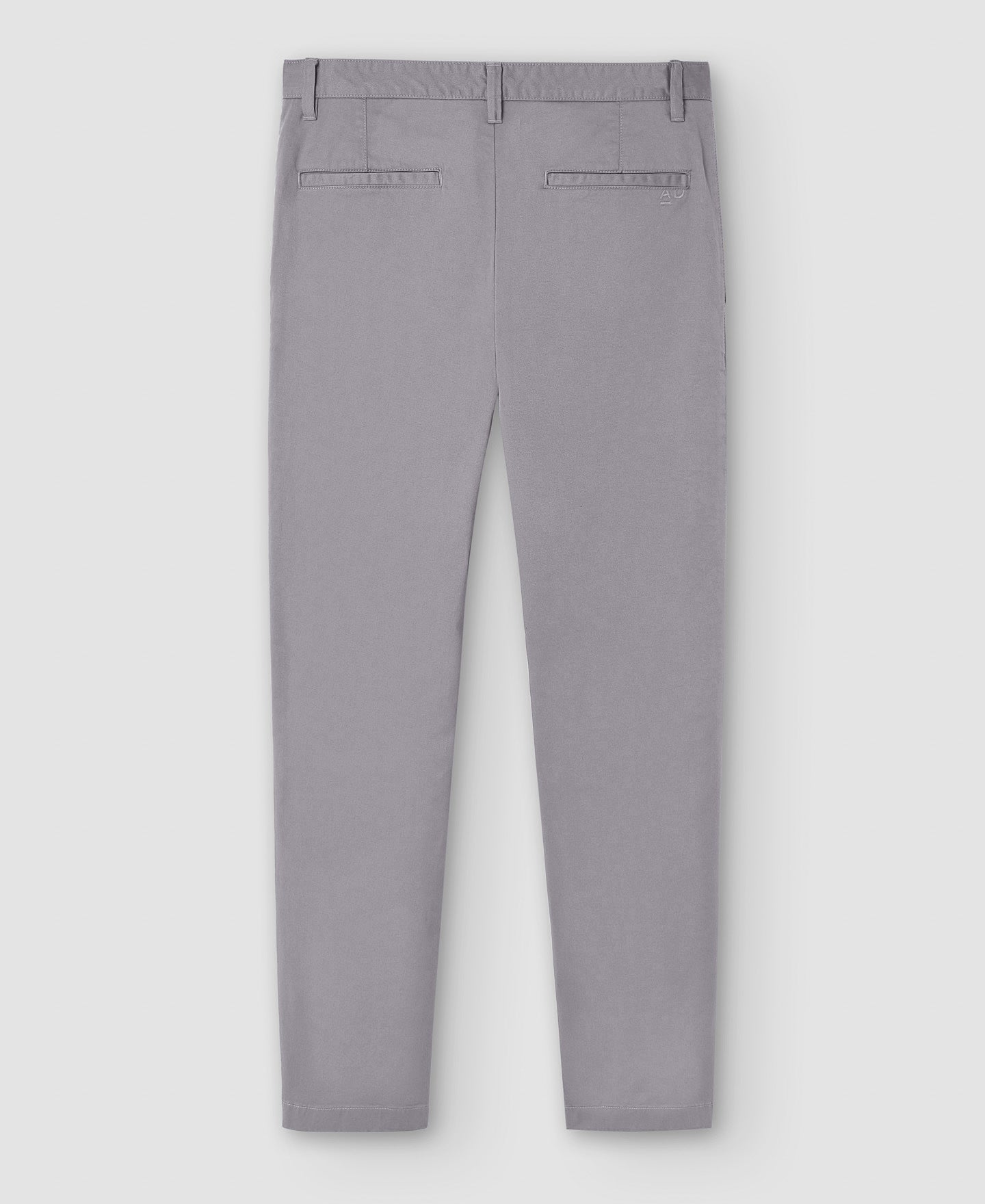 Men Trousers | Light Grey Stretch Cotton Chino Trousers by Spanish designer Adolfo Dominguez