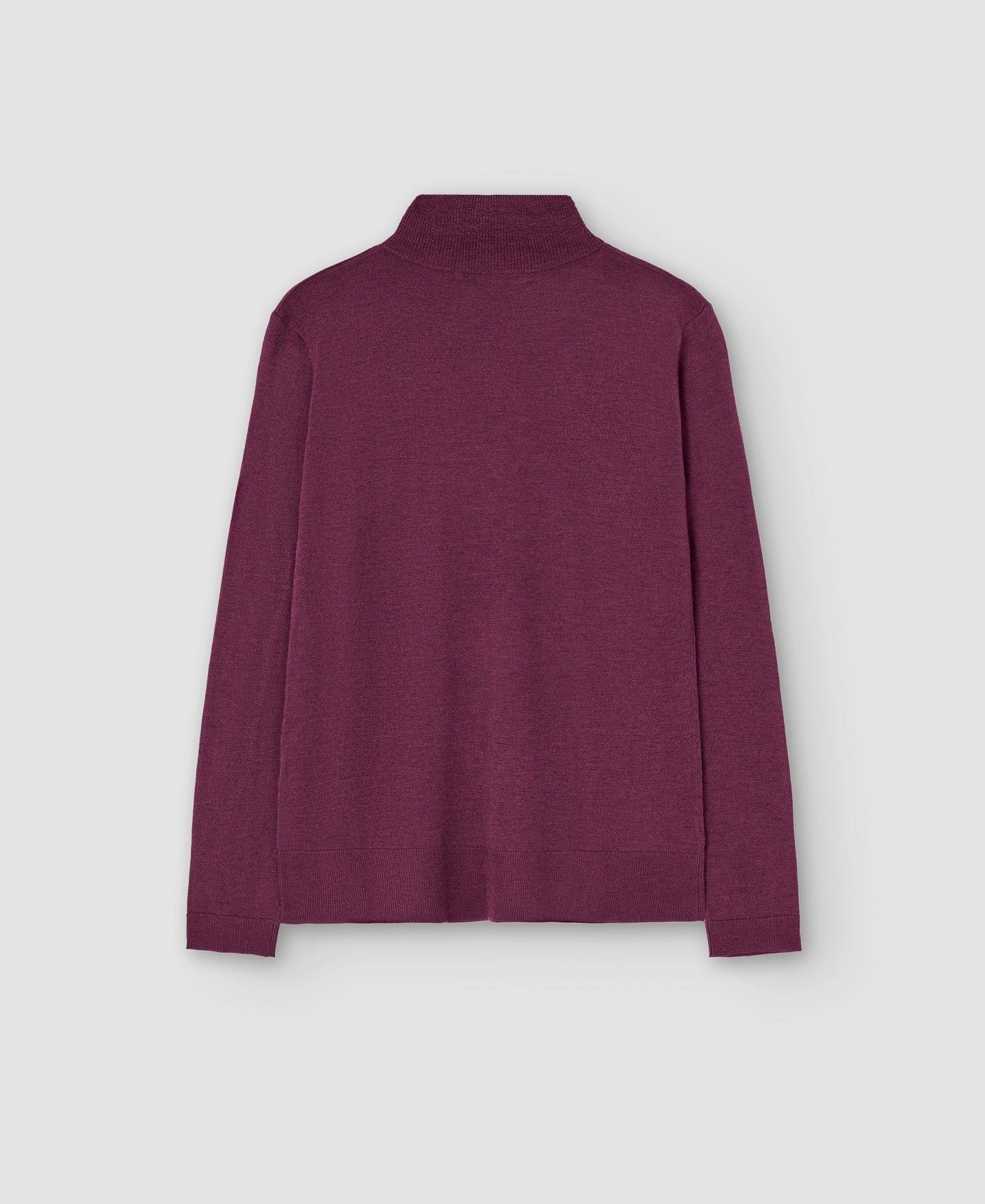 Women Jersey | Maroon Responsible Merino Wool Sweater by Spanish designer Adolfo Dominguez