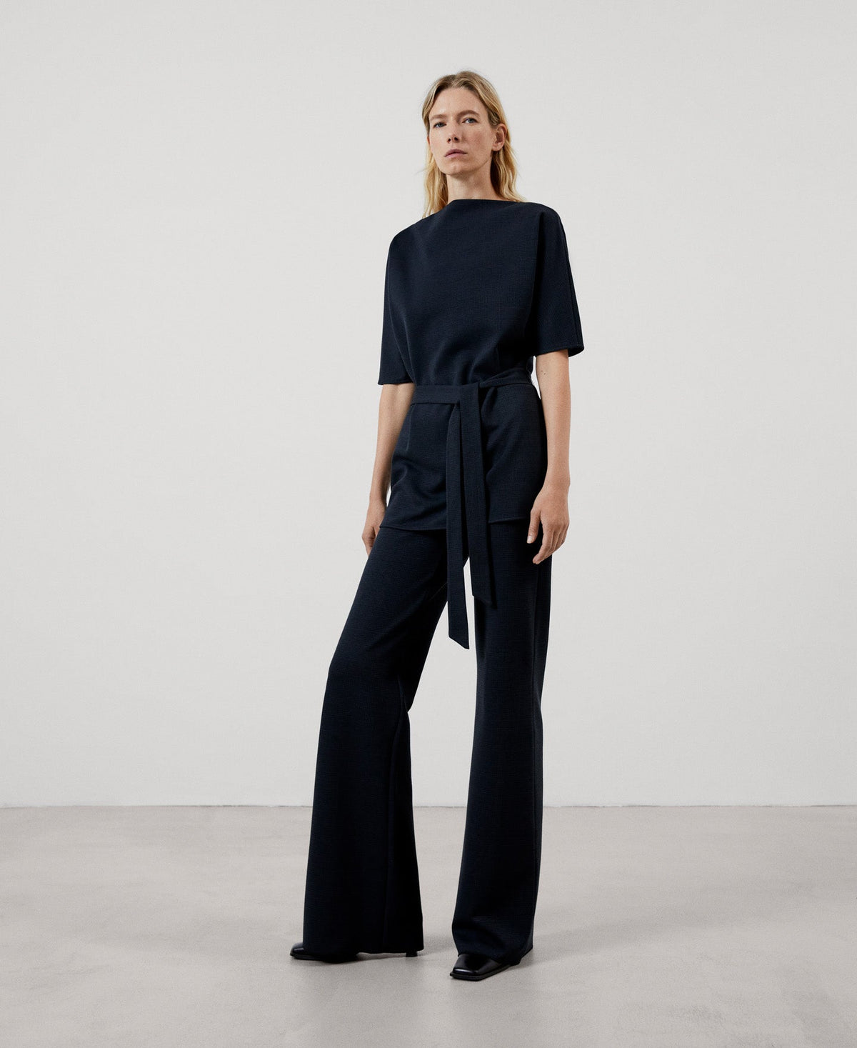 Women Trousers | Multicolor2 Side Zip Flared Trousers by Spanish designer Adolfo Dominguez
