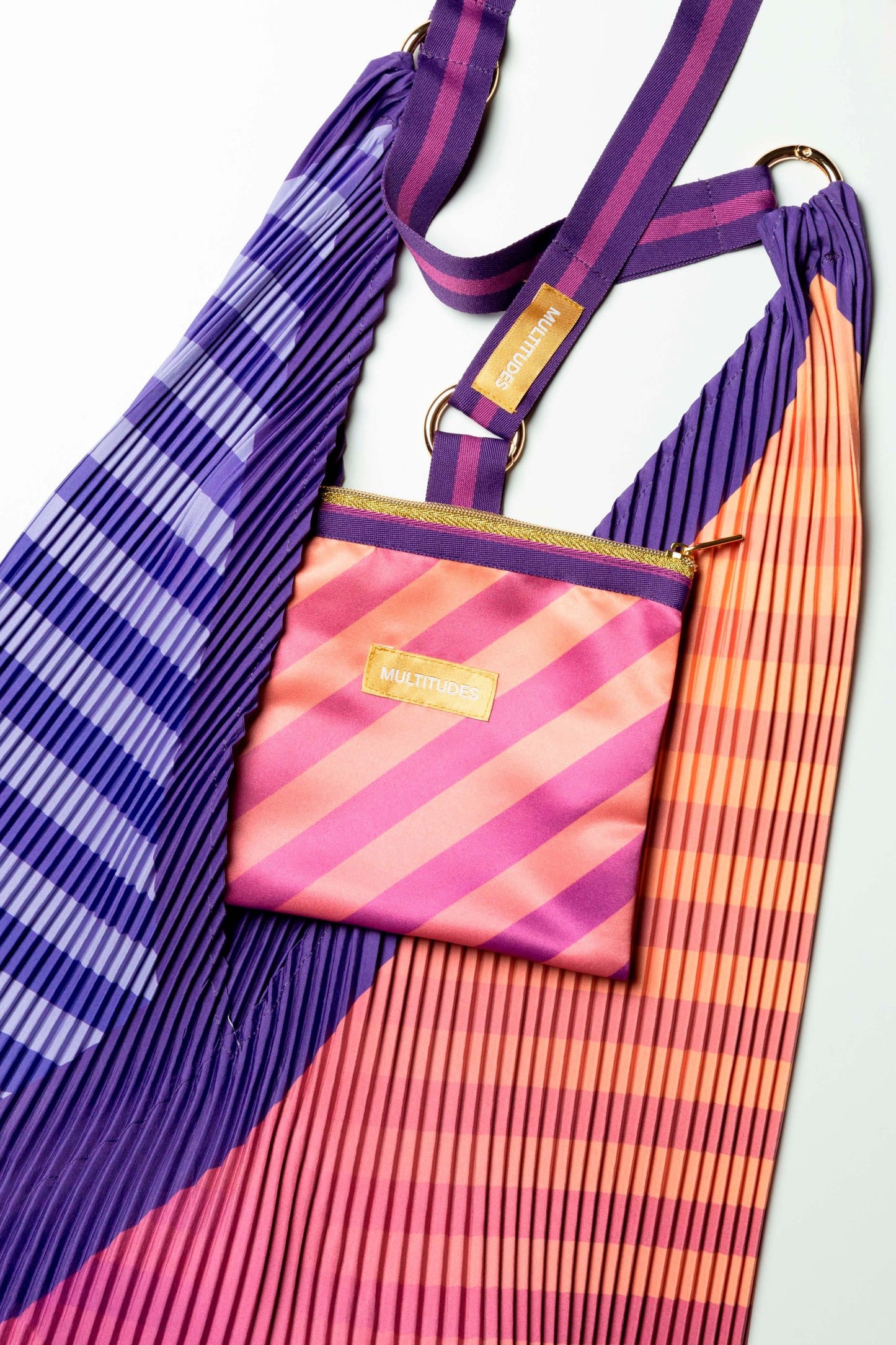 Multitudes Claudia Purple Clutch Bag