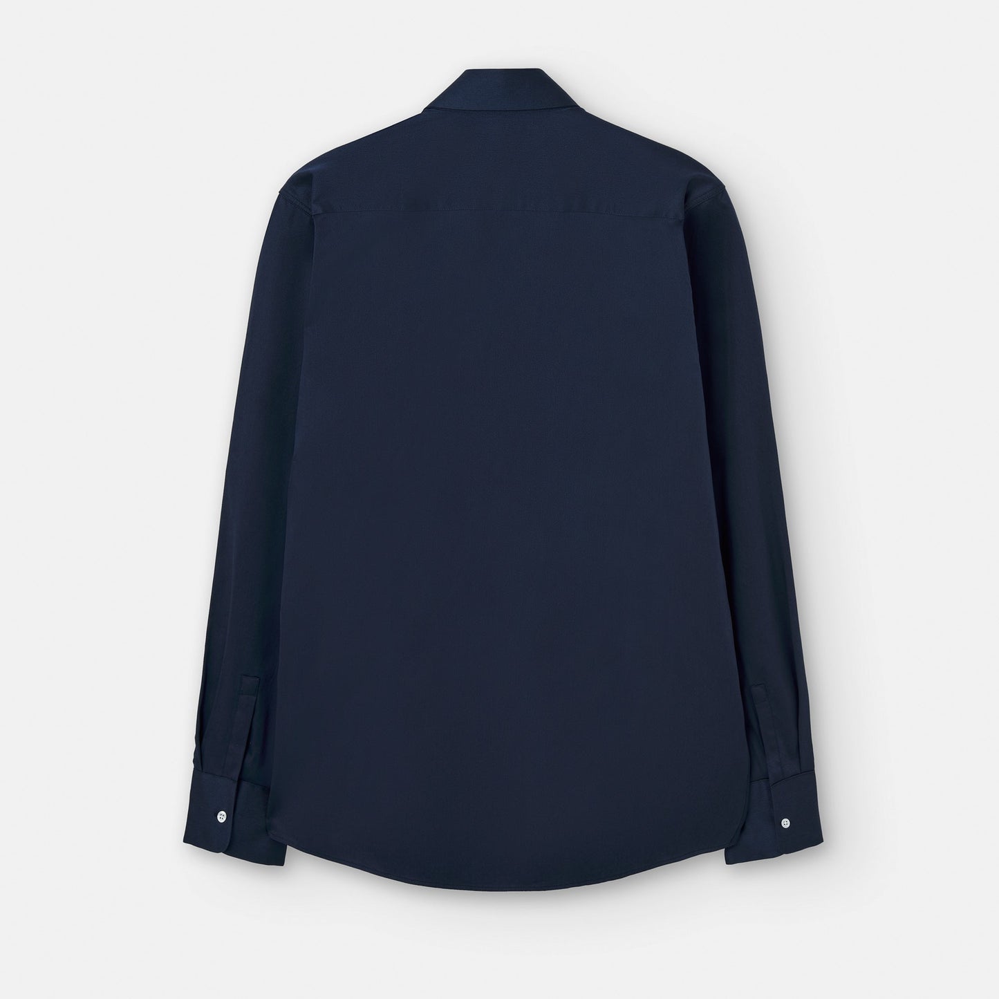 Men Shirt | Navyblue Responsible Lyocell And Cotton Shirt by Spanish designer Adolfo Dominguez