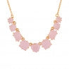 Pink 9 Stones La Diamantine Thin Necklace | ULD3182