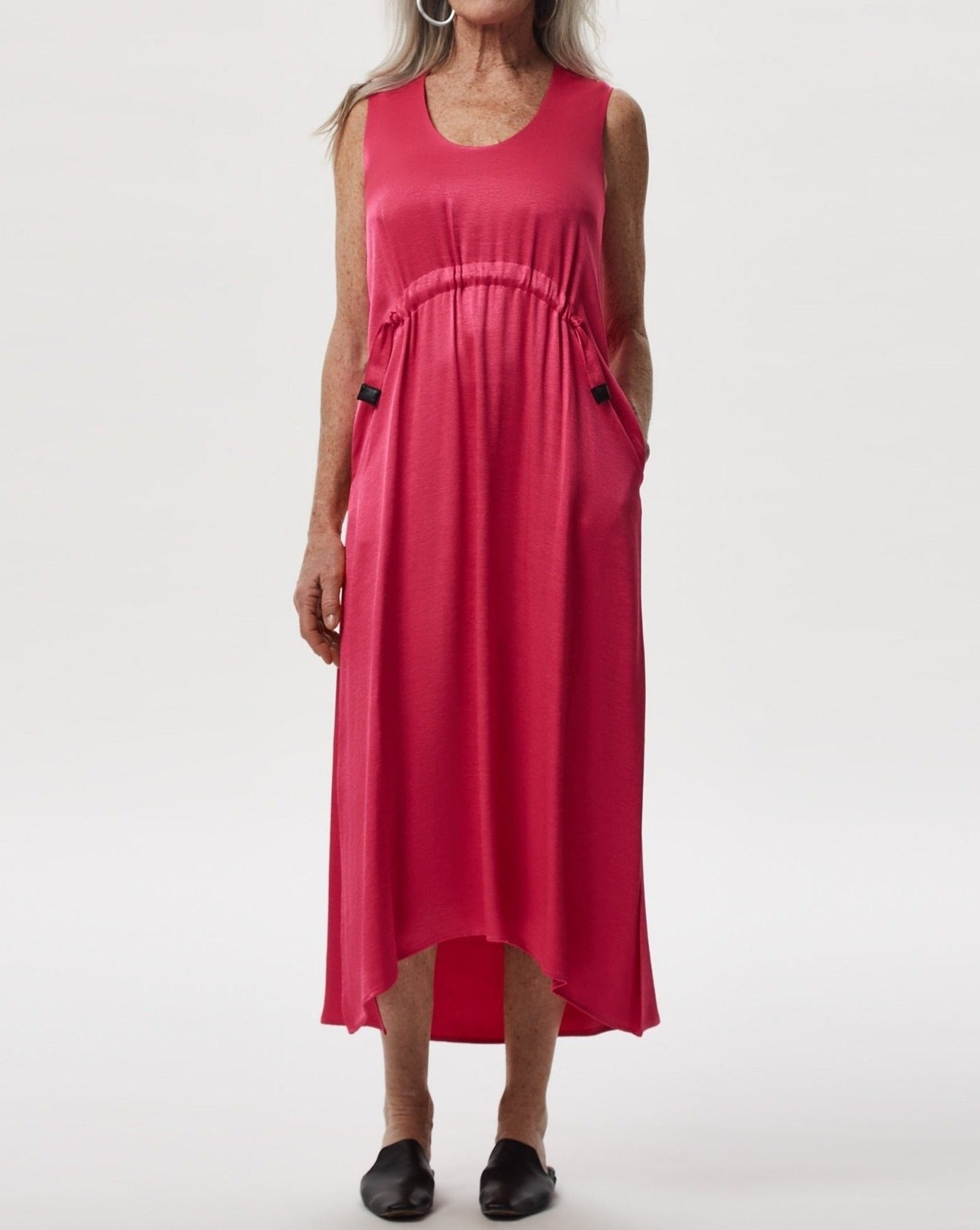 adolfo dominguez pink dress Adolfo Dominguez Pink Polyester Fit & Flare Dress Size 36 FR
