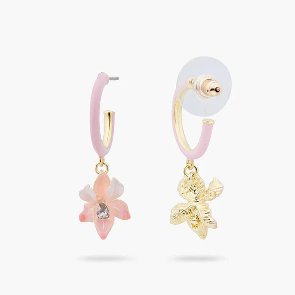 Powder Pink Iris Earrings | ARMF1101