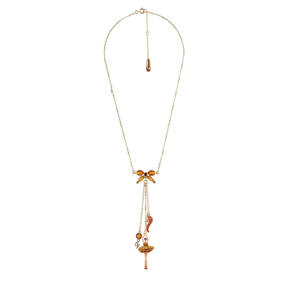 Pas De Deux Lux Rhinestones In Yellow Radiant Necklace | AEDDL3022