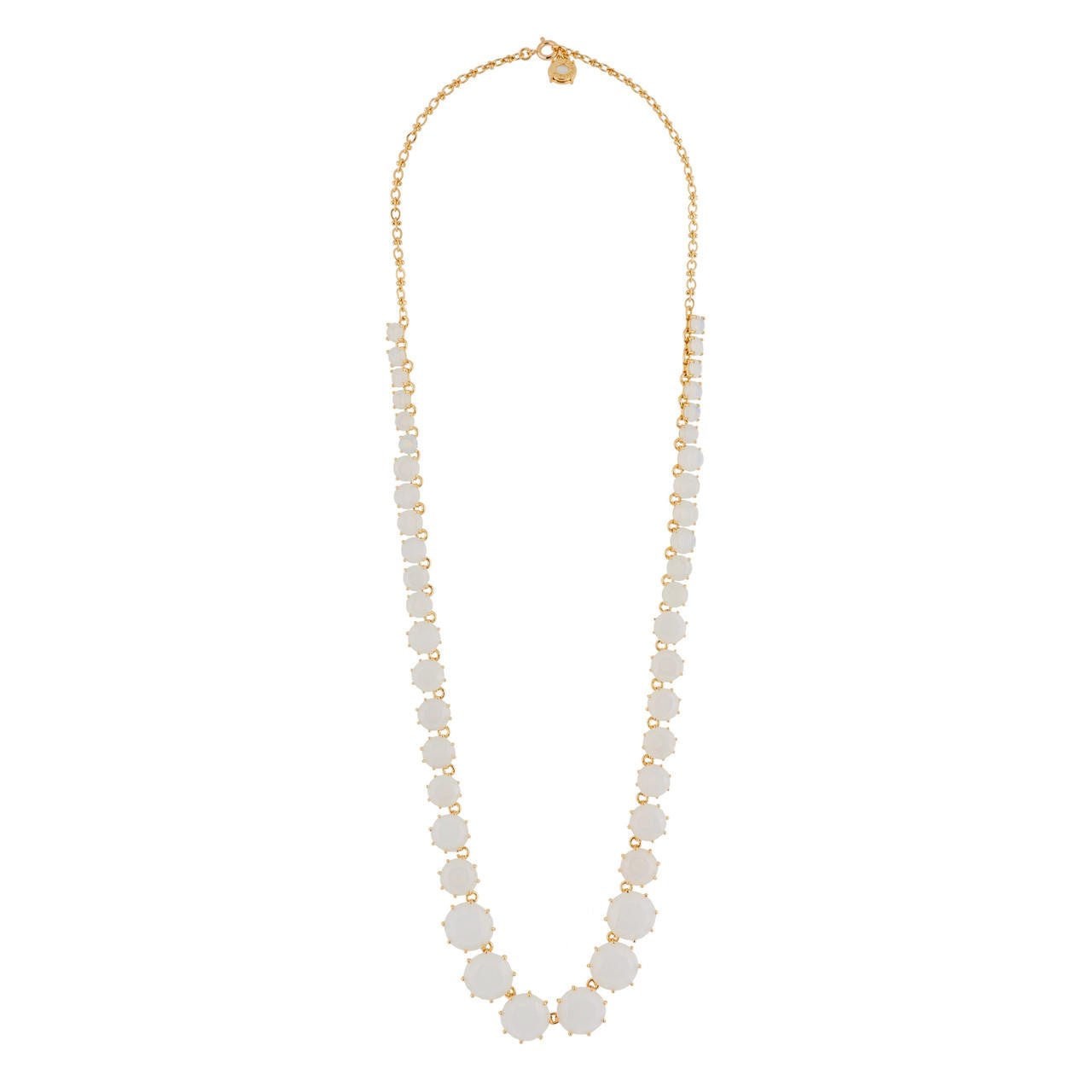 La Diamantine Stones And Chain Opal Necklace | AGLD3511