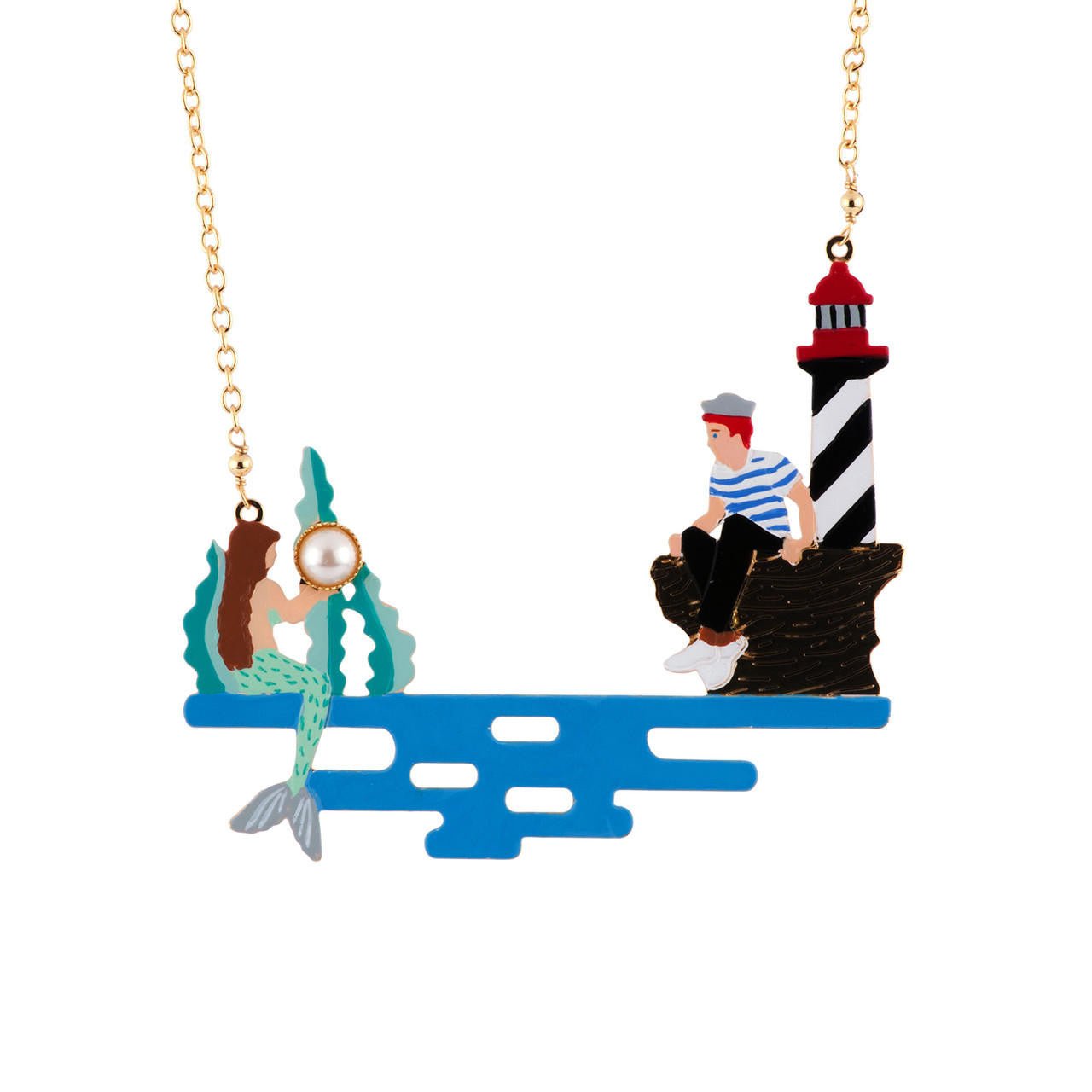 Je Suis Une Sirène Mermaid & Sailor Necklace | AFJS3021