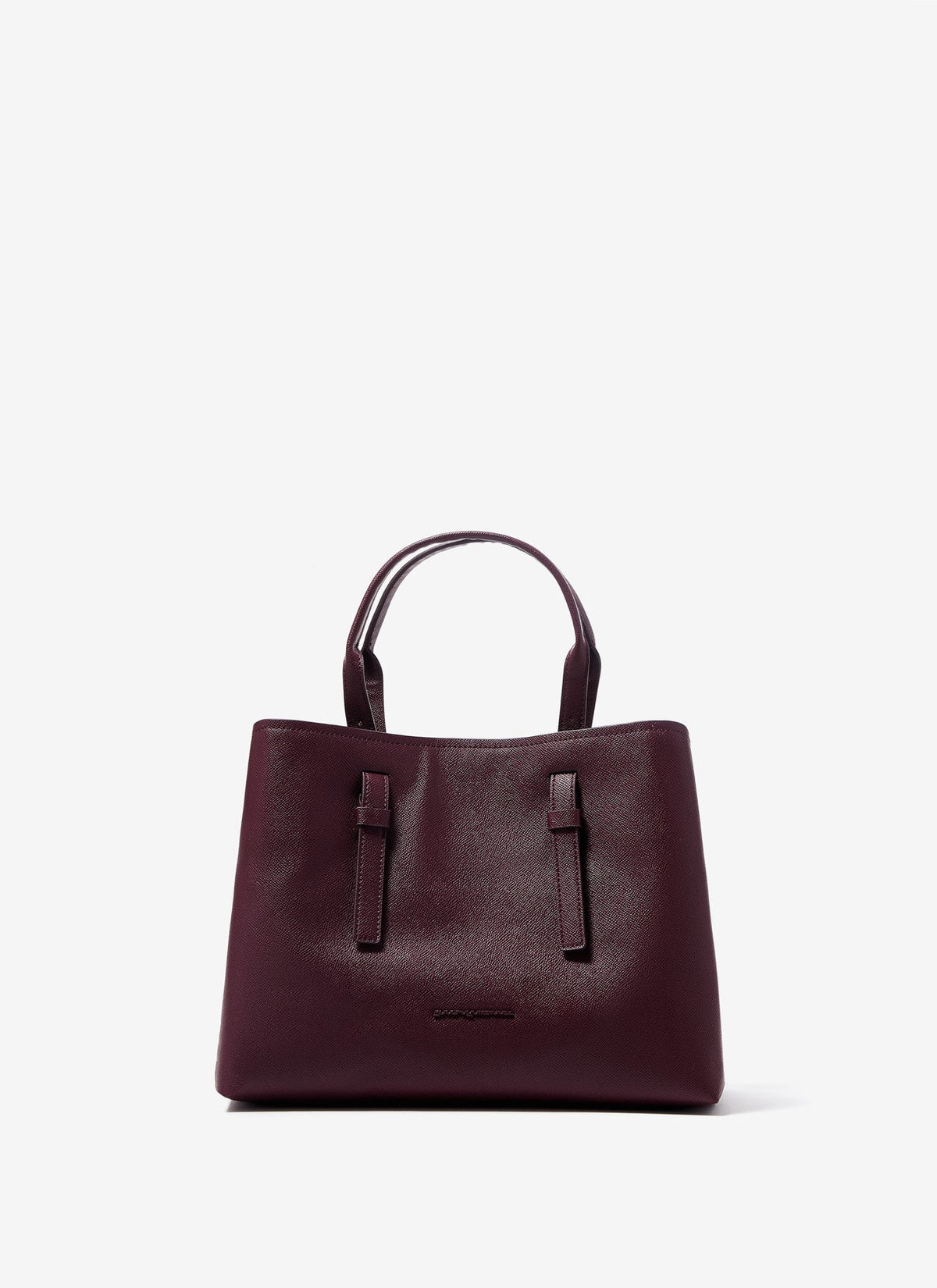 Women Bags | Red Vegan Saffiano City Bag by Spanish designer Adolfo Dominguez