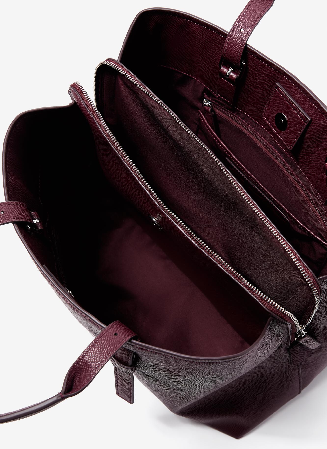 Women Bags | Red Vegan Saffiano City Bag by Spanish designer Adolfo Dominguez