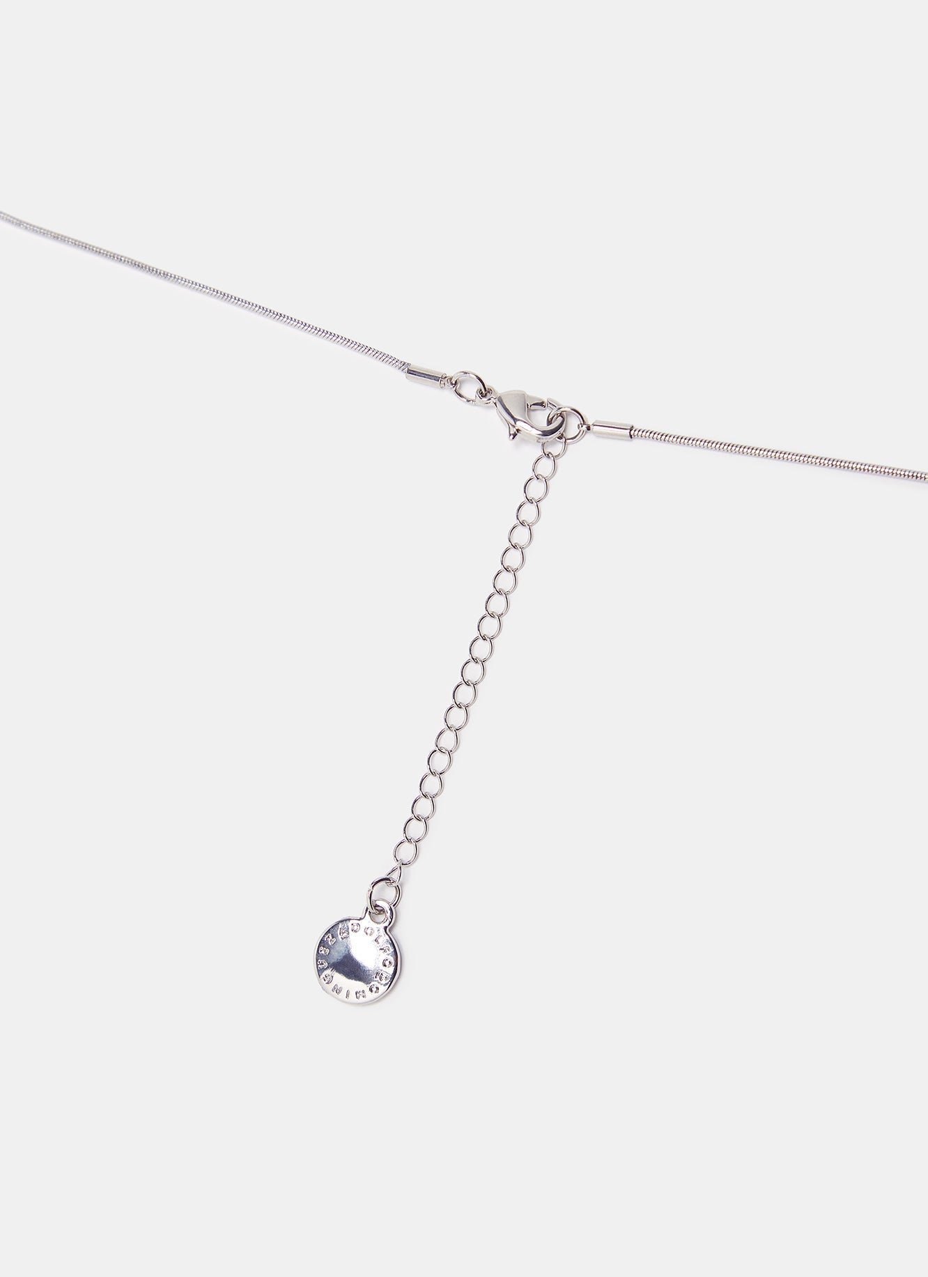 Women Necklace | Silver Color Long Necklace With Lineal Resin Pendants by Spanish designer Adolfo Dominguez