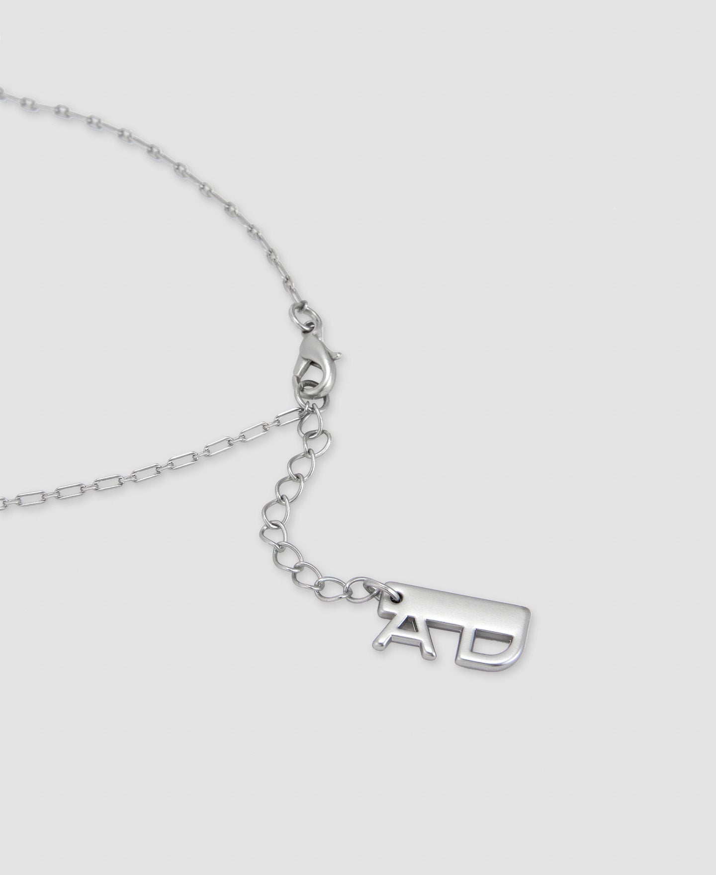 Women Necklace | Silver Color Zinc Folded Necklace by Spanish designer Adolfo Dominguez