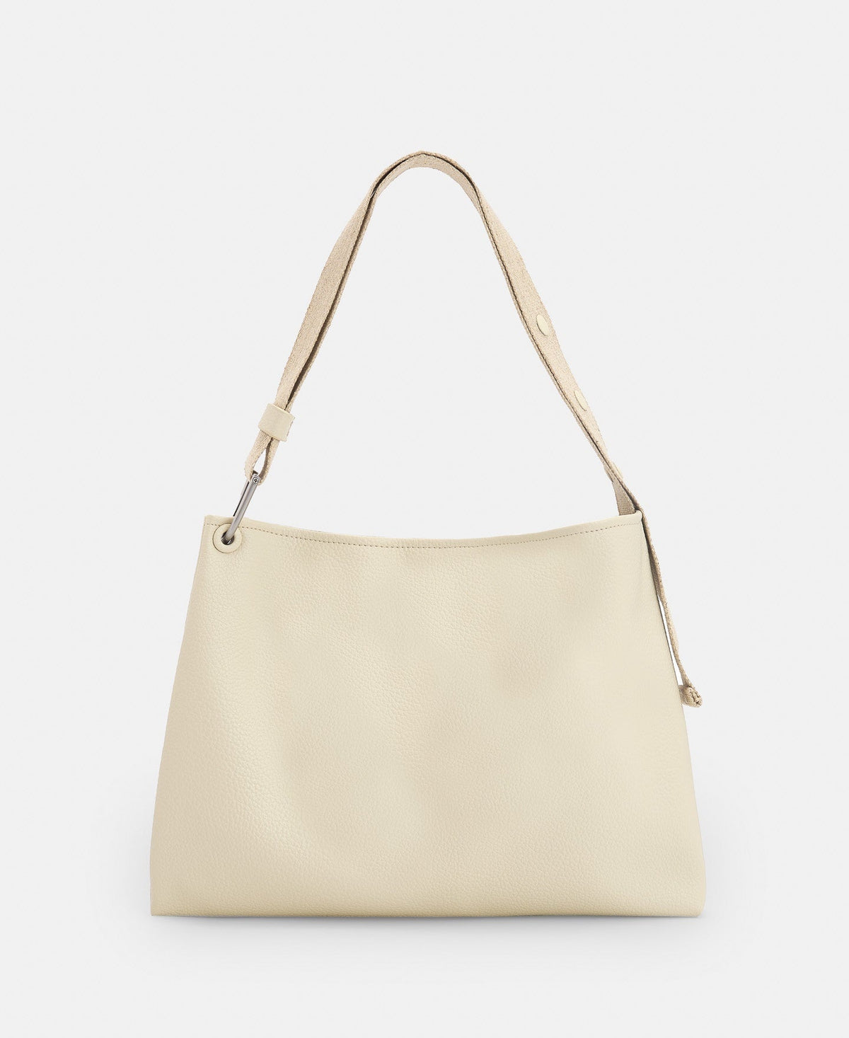 Women Bags | Stone Recycled Material Horizontal Hobo Bag by Spanish designer Adolfo Dominguez
