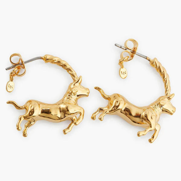 Taurus Astrological Sign Hoop Earrings | APPV1021