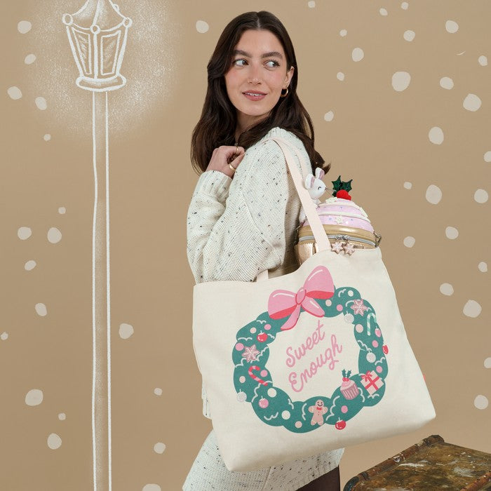 Vendula London The Sugarloaf Bakery Canvas Tote Bag – model shot