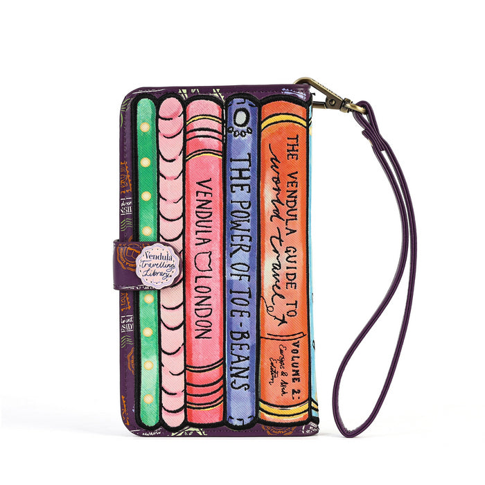 Vendula London Travelling Library Bookshop Universal Flip Phone Case – view 3