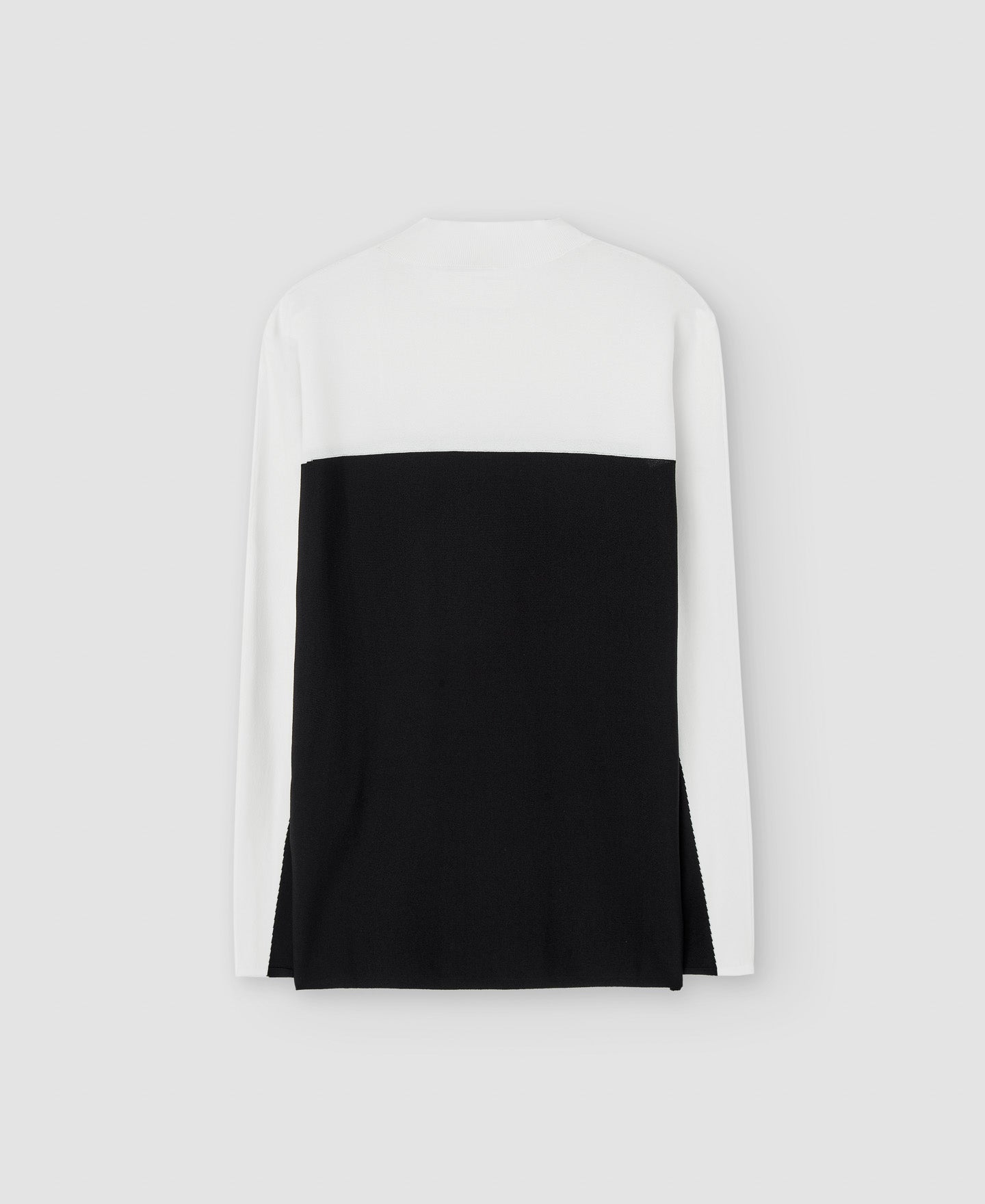 Women Jersey | White And Black Recycled Nylon Japanese Sleeve Sweater by Spanish designer Adolfo Dominguez