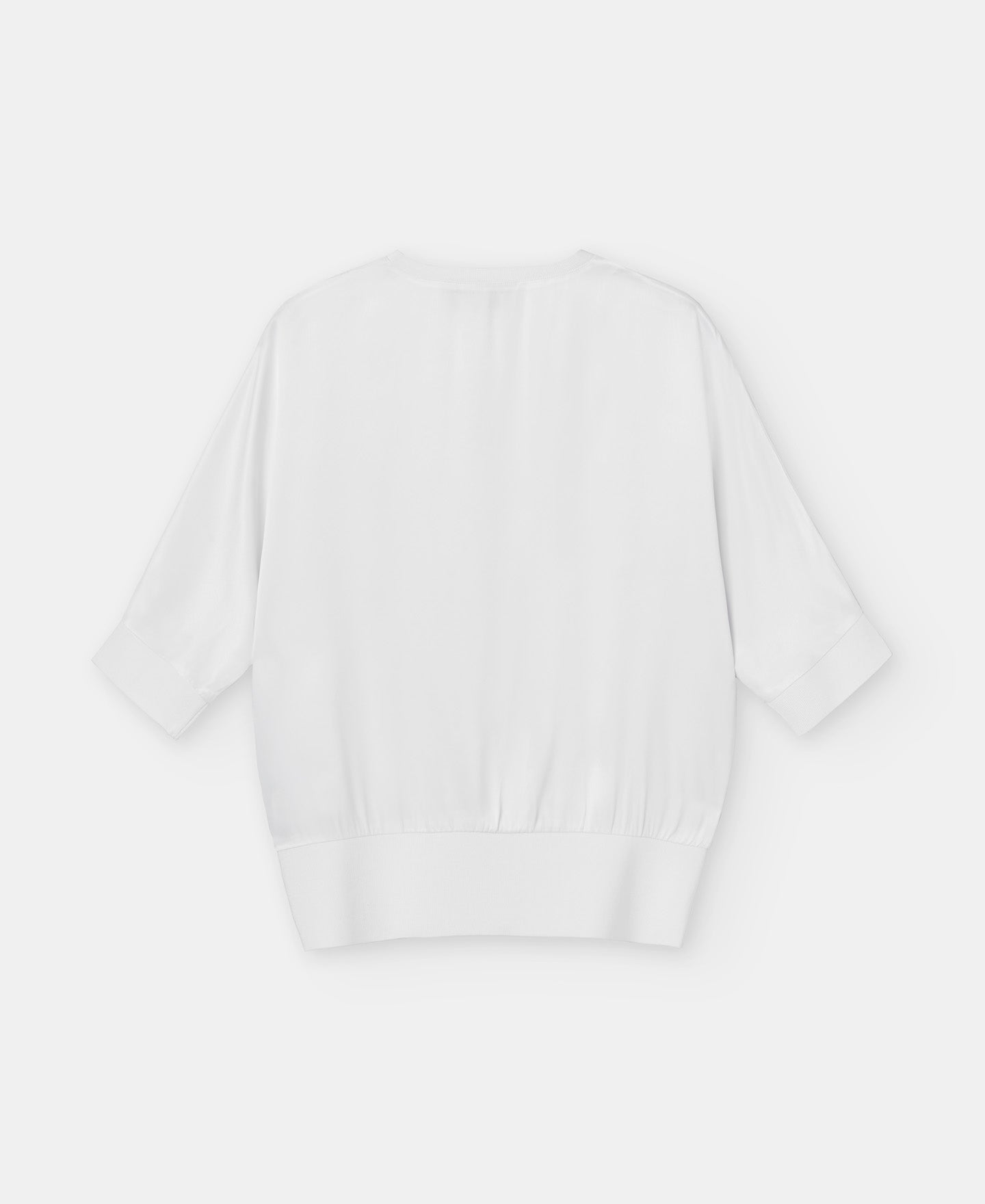 Women Short Sleeved Shirt | White Short Sleeve Viscose Blouse by Spanish designer Adolfo Dominguez