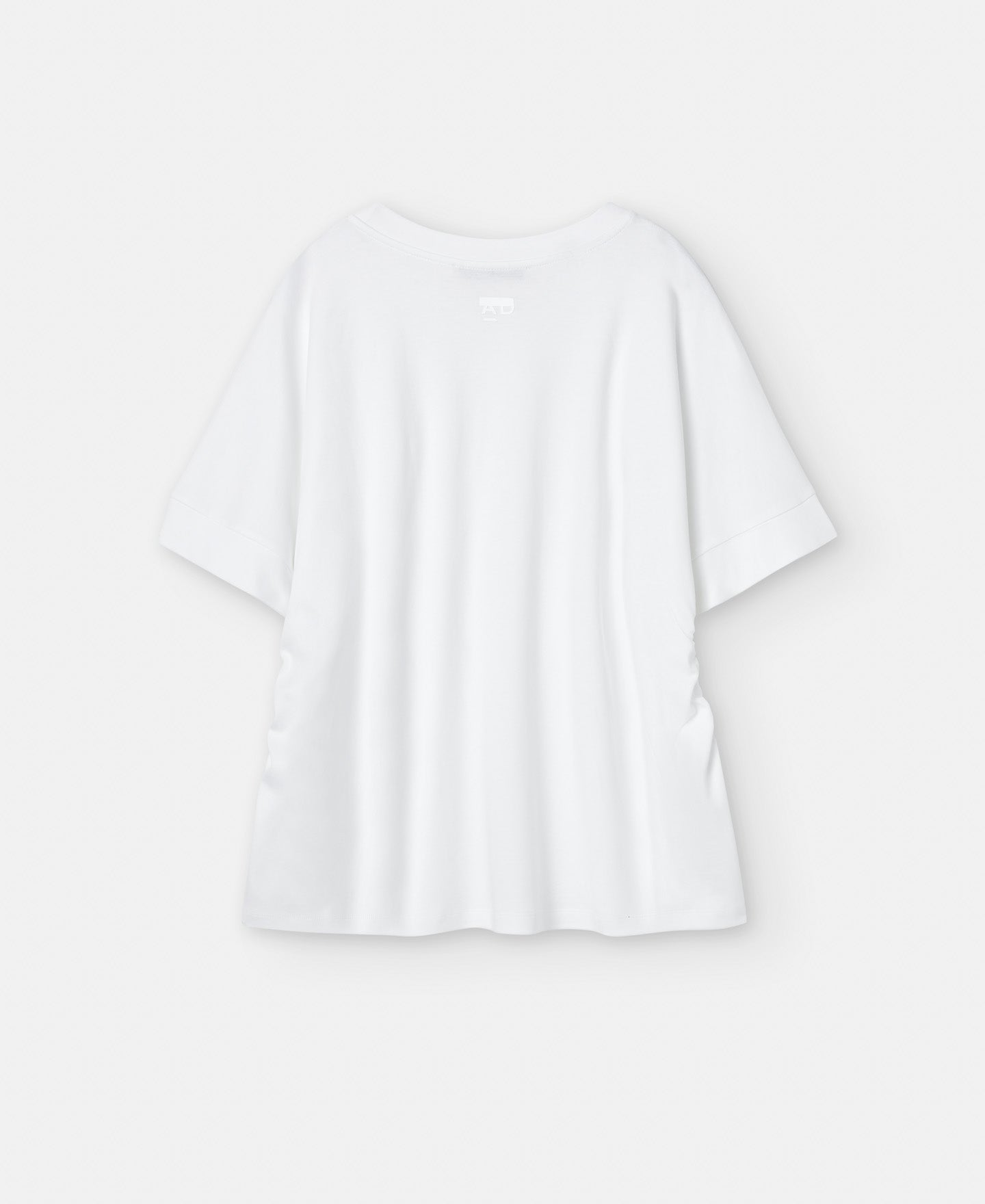 Women T-Shirt (Short Sleeve) | White T-Shirt With Cotton Waistbands by Spanish designer Adolfo Dominguez