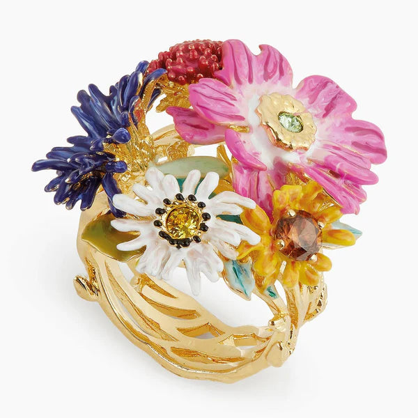 Wild Flower Bouquet Cocktail Ring | appo6011