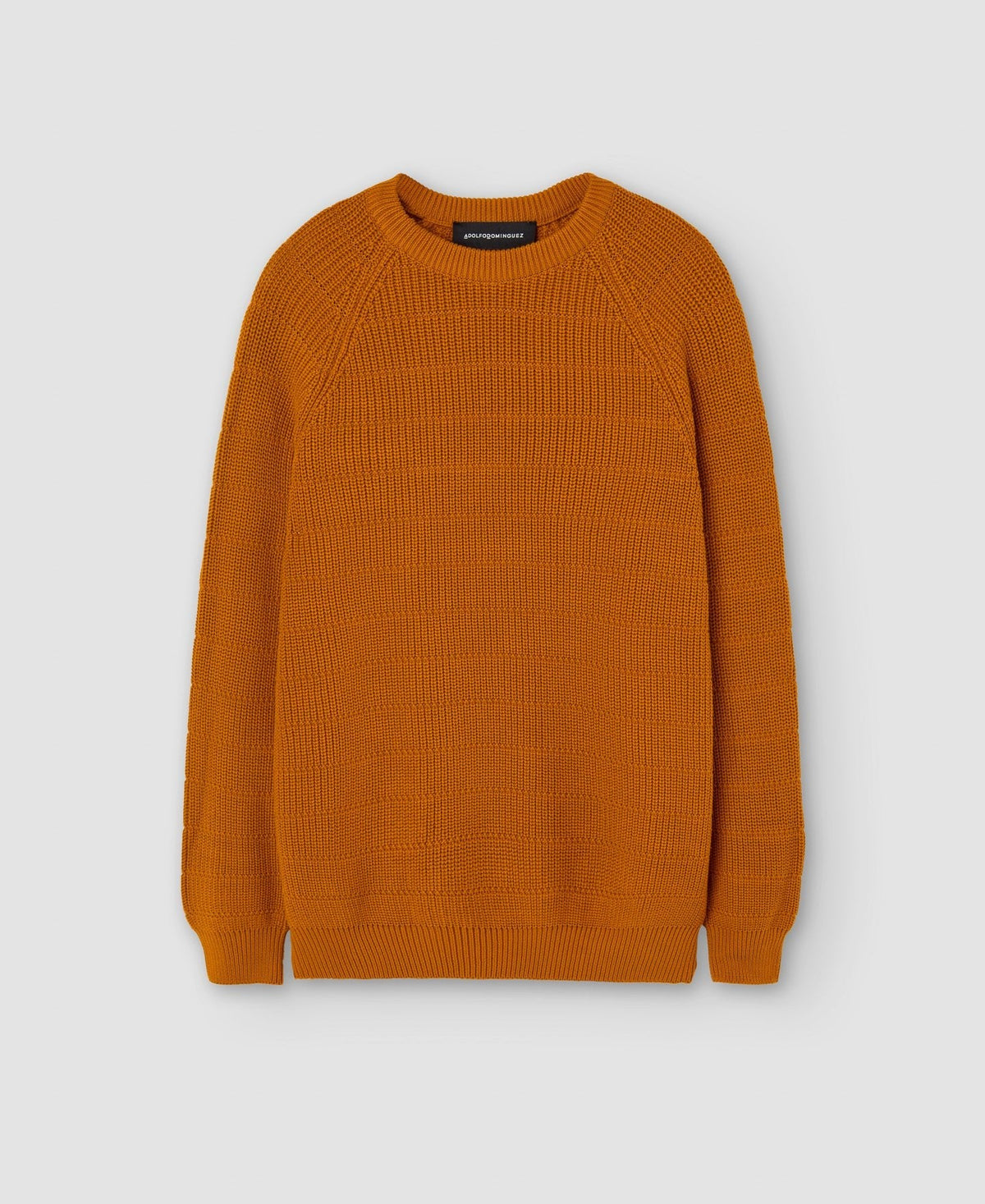 Men Jersey | Yellow Turmeric Mens Sweater by Spanish designer Adolfo Dominguez