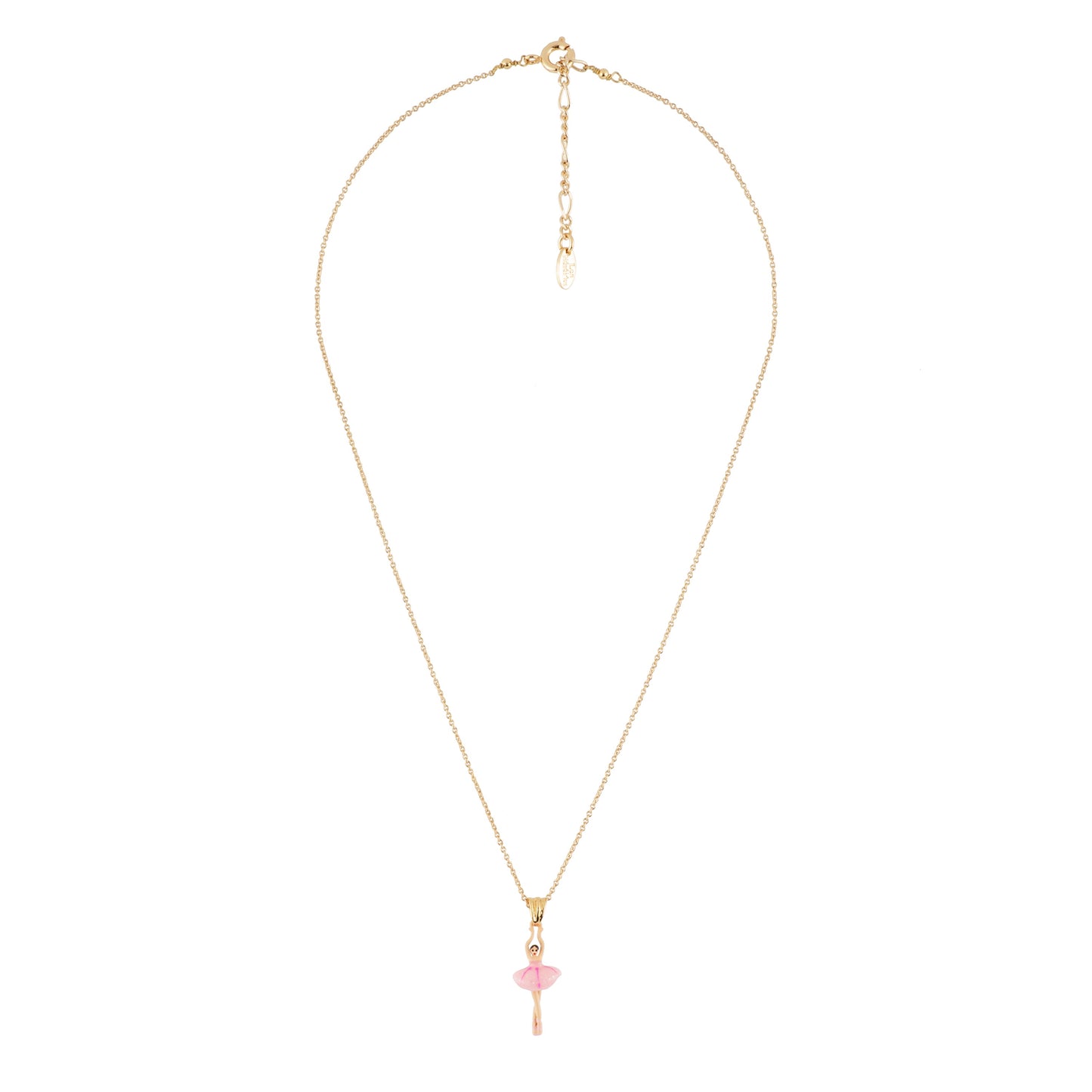 Mini Pas De Deux Ballerina Pink Necklace | MINI-PAS-DE-DEUX-BALLERINA-PINK-NECKLACE-AEMDD3012