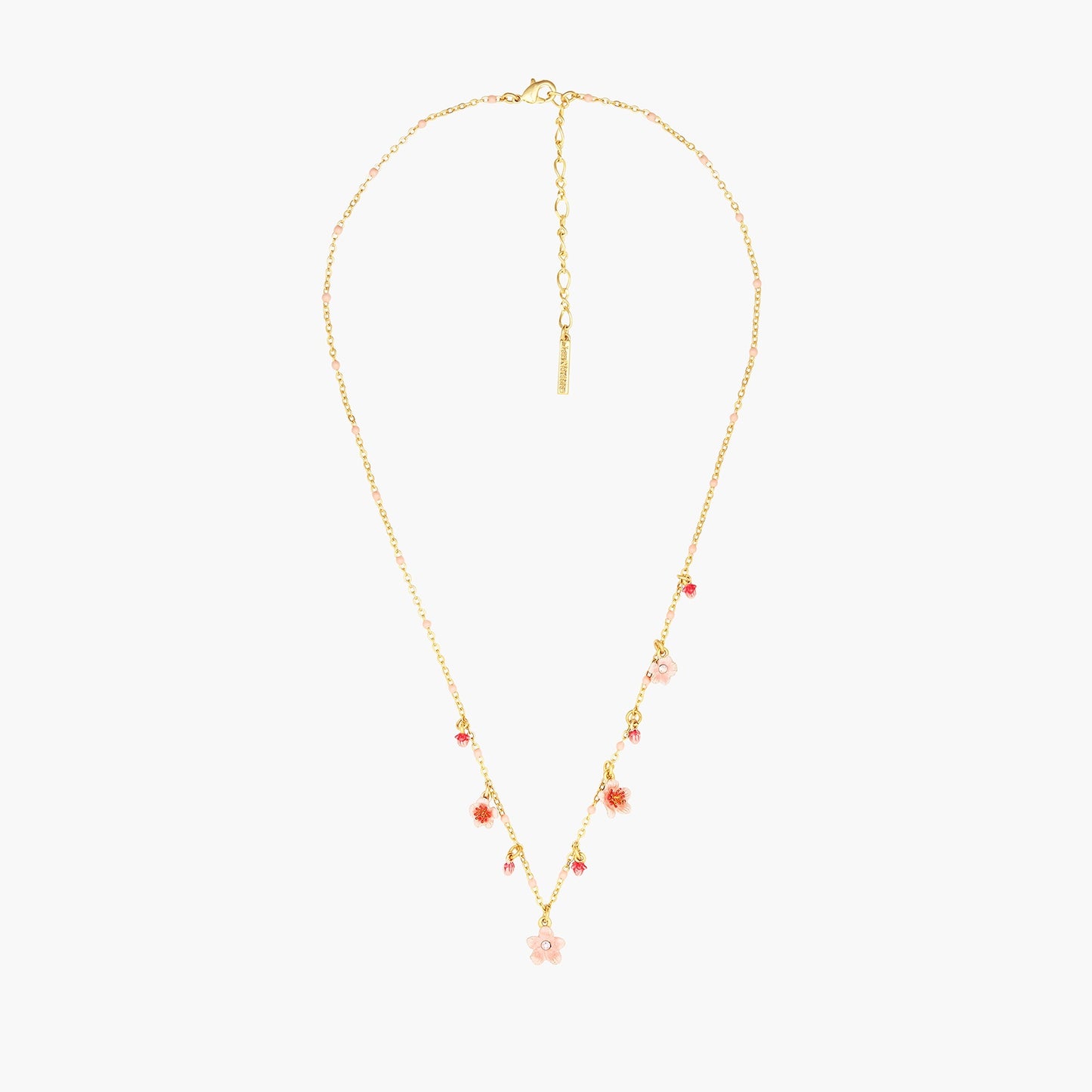 Pink Japanese Cherry Blossom Thin Necklace | ANHA3041