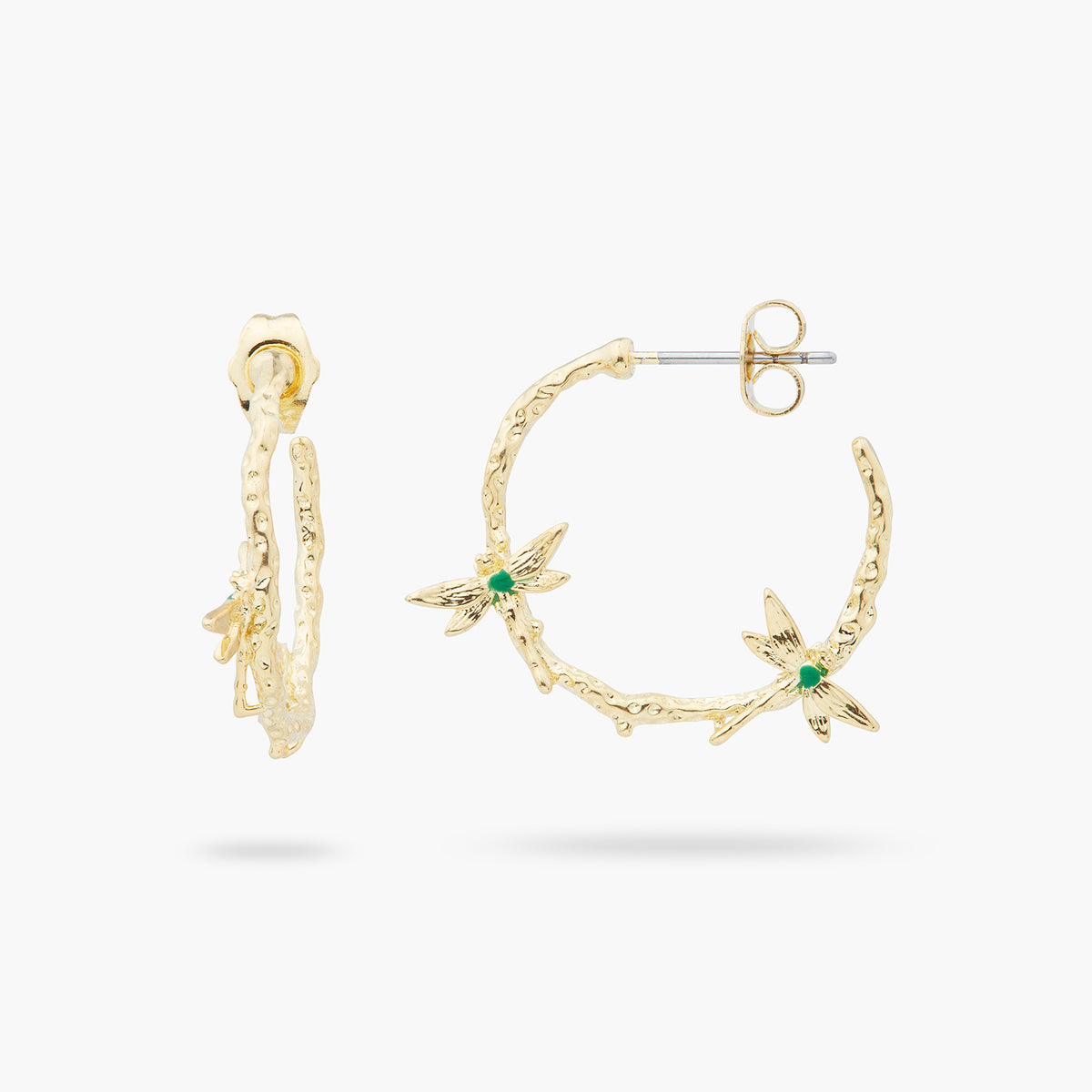 2 Dragonfly Hoop Earrings | ARAM1051