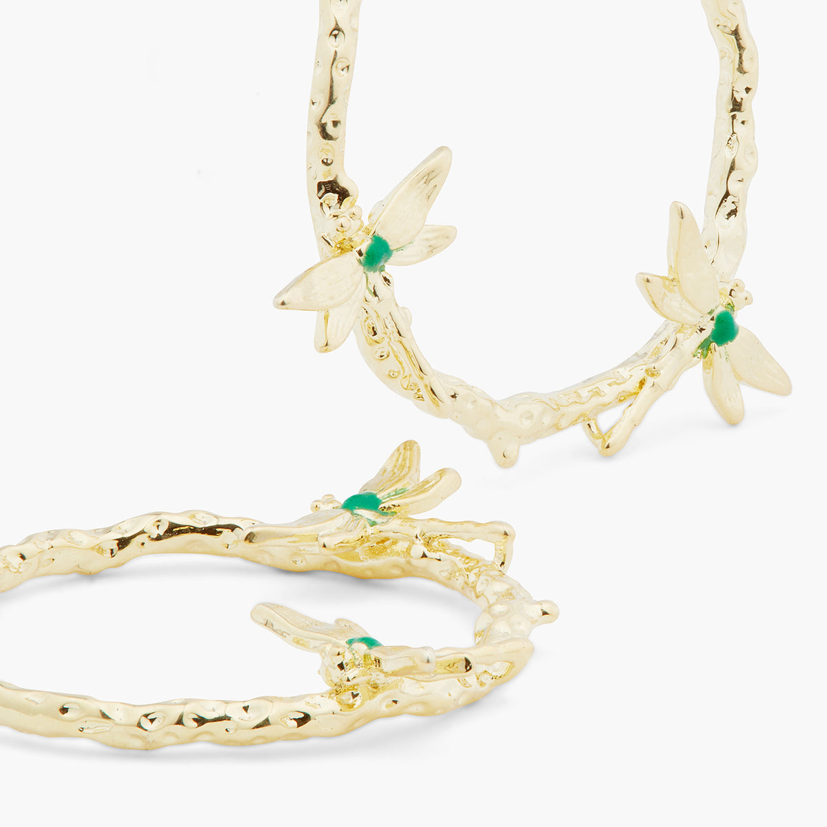 2 Dragonfly Hoop Earrings | ARAM1051