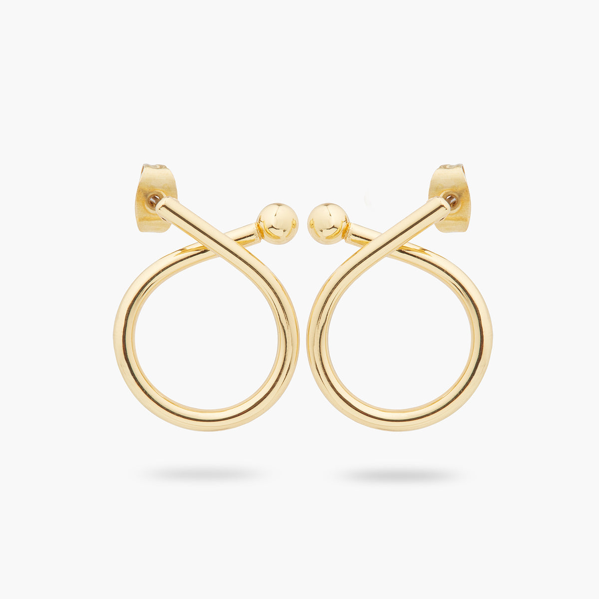 Criss-Cross Charm Hoop Earring | ARCH1011