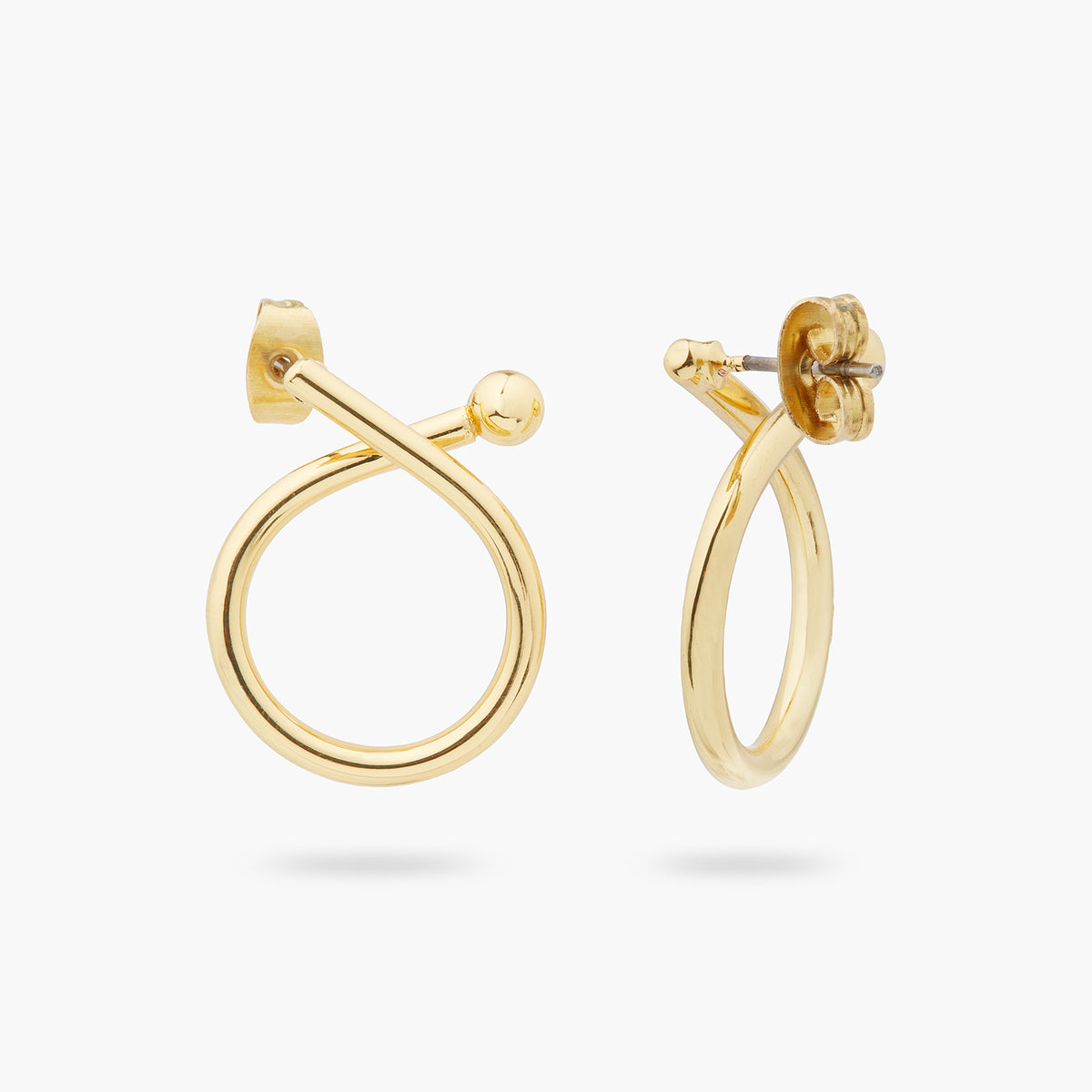 Criss-Cross Charm Hoop Earring | ARCH1011