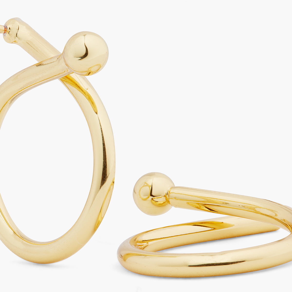 Criss-Cross Charm Hoop Earring | ARCH1011