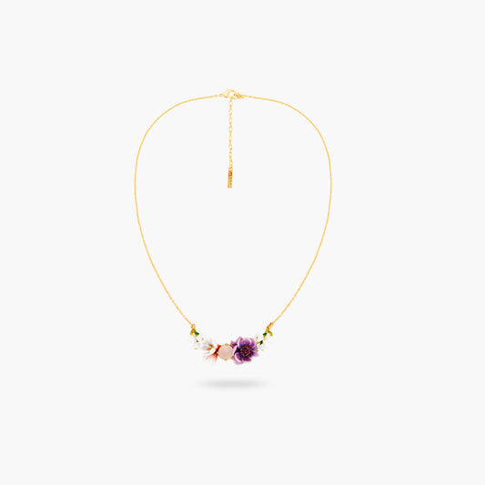 Boho 3 Flower Statement Necklace | ARPF3011
