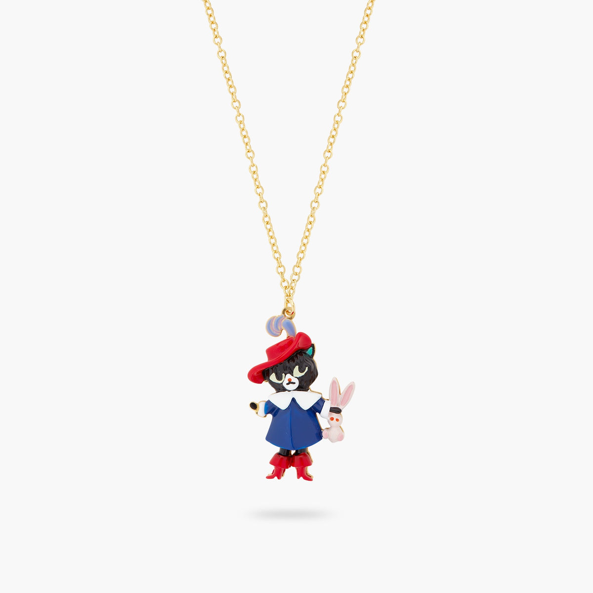Charming Cat And Rabbit Pendant Necklace | ASCC3021