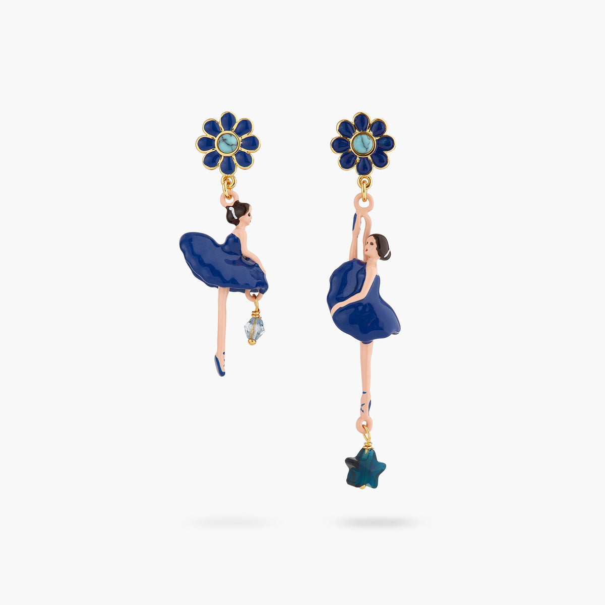 Mystery Of The Nile Pas De Deux Asymmetrical Earrings | ASDD1081